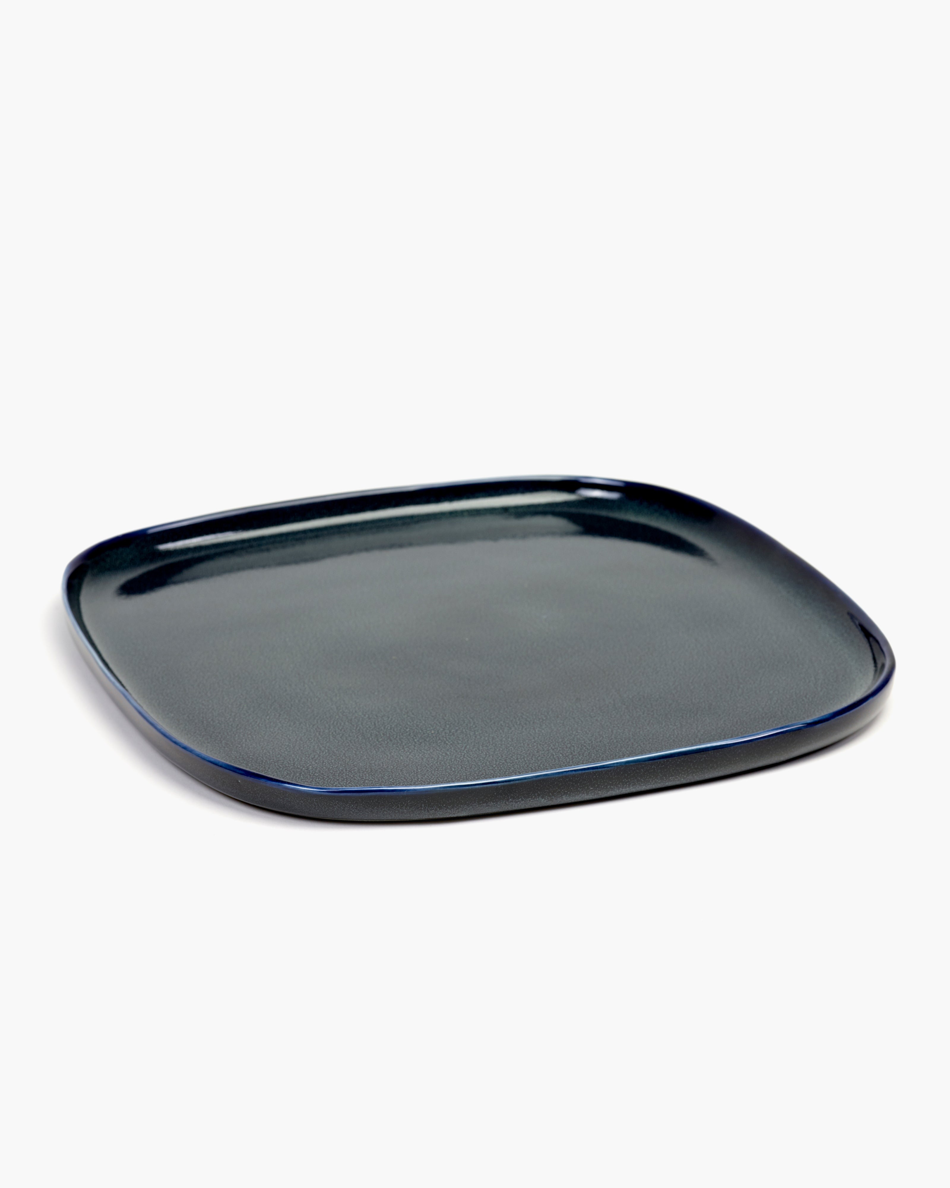 TERRES DE RÊVES Square plate L, dark blue