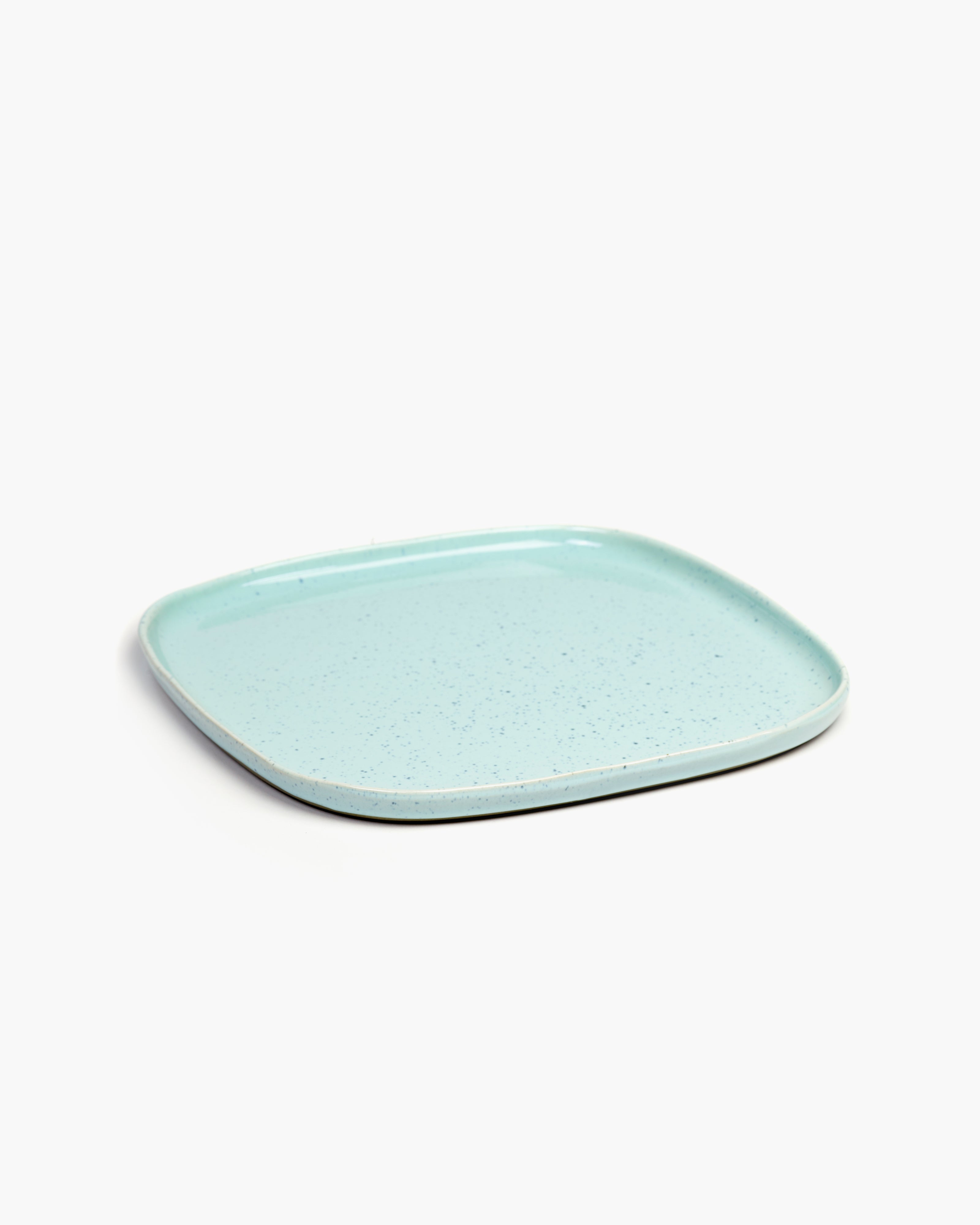 TERRES DE RÊVES Square plate L, light blue