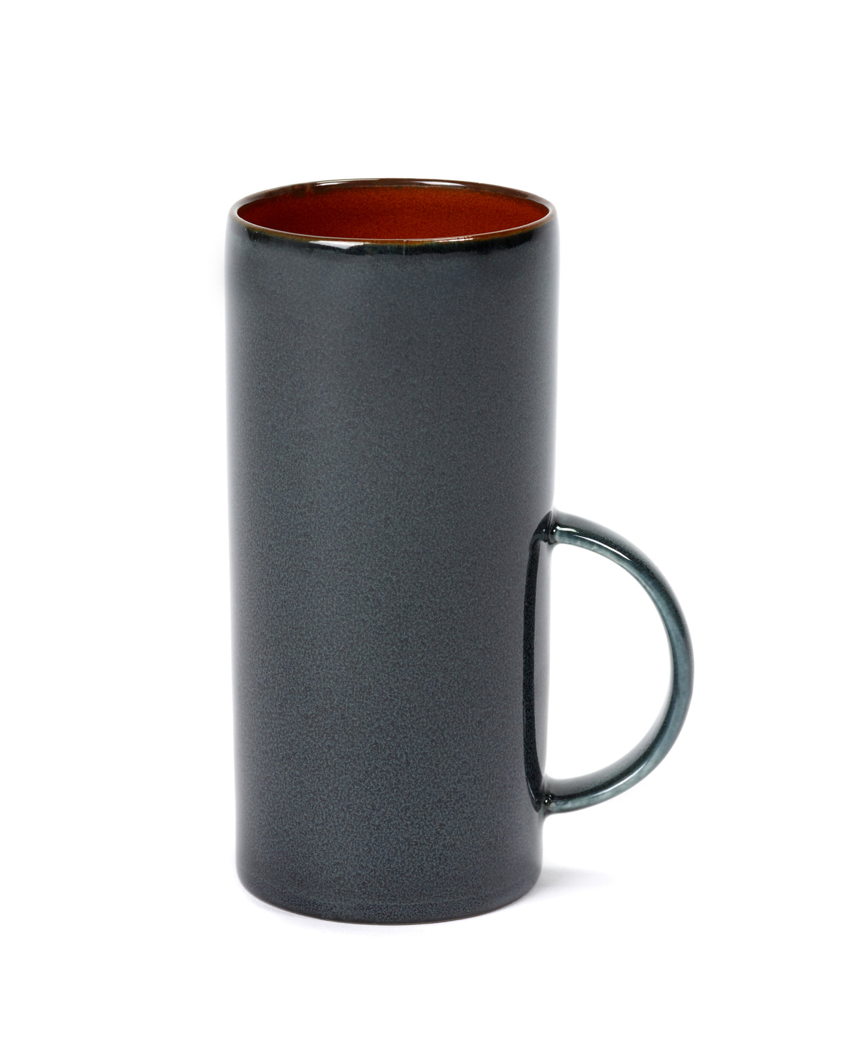 TERRES DE RÊVES Tea cup, rust/dark blue
