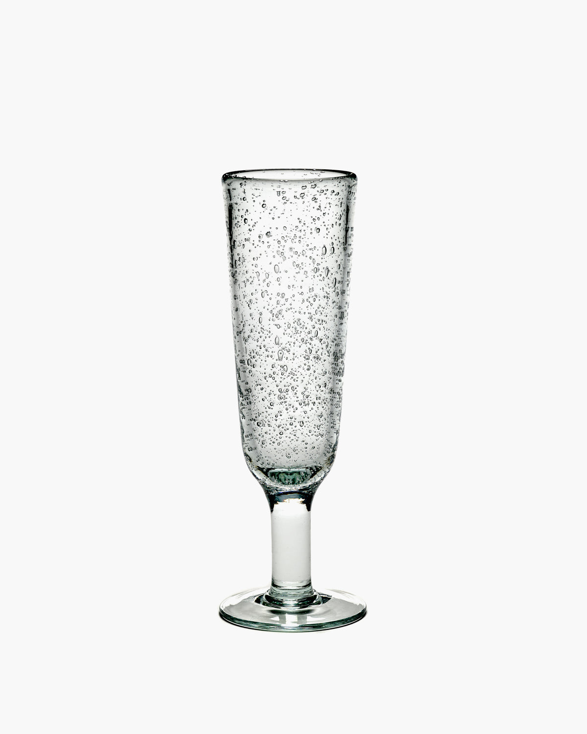 PURE Champagne flute transparent with bubbles, 150 ml