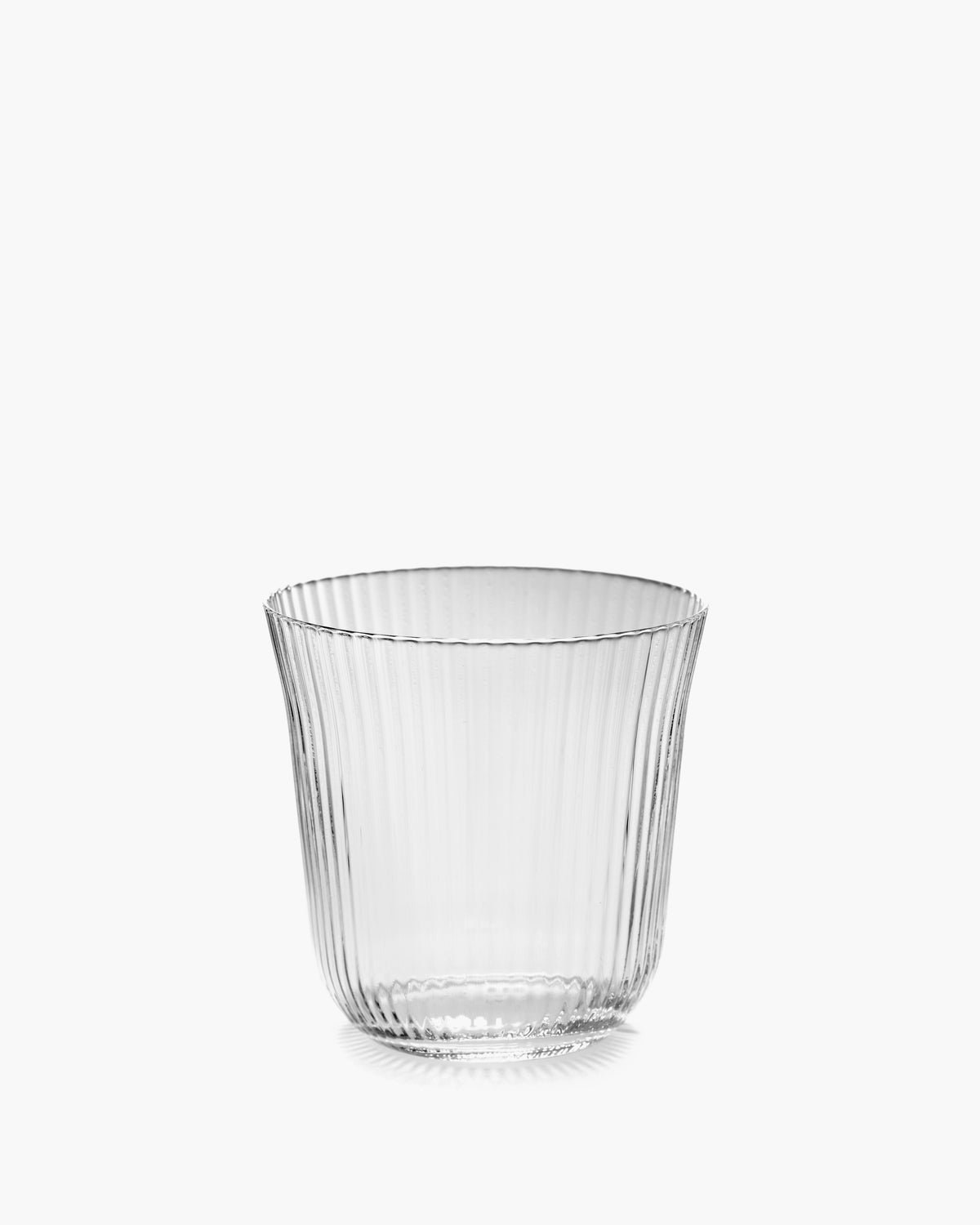 INKU Tumbler L transparent ribbed glass, 300 ml