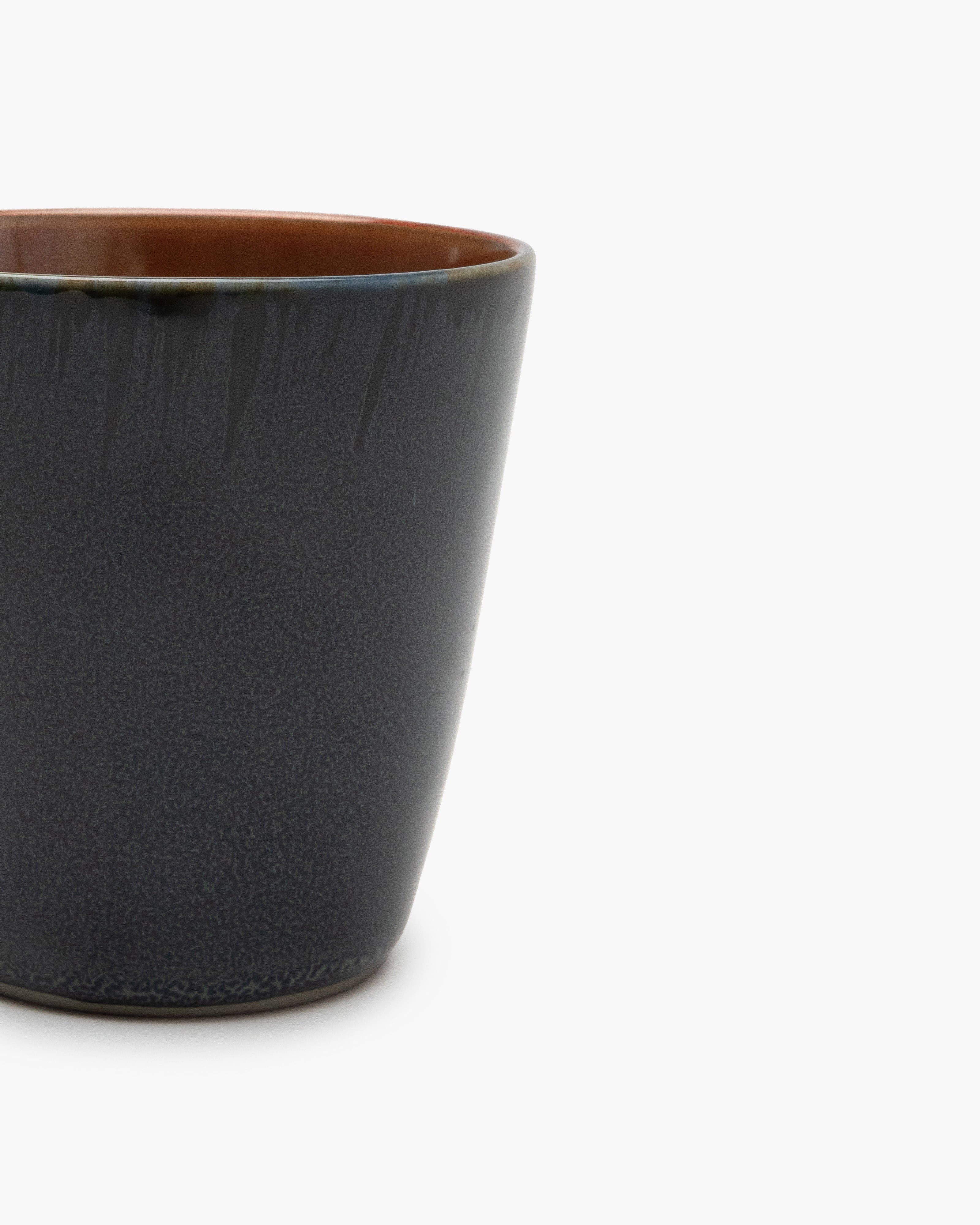 TERRES DE RÊVES Goblet Conic S, dark blue / rust