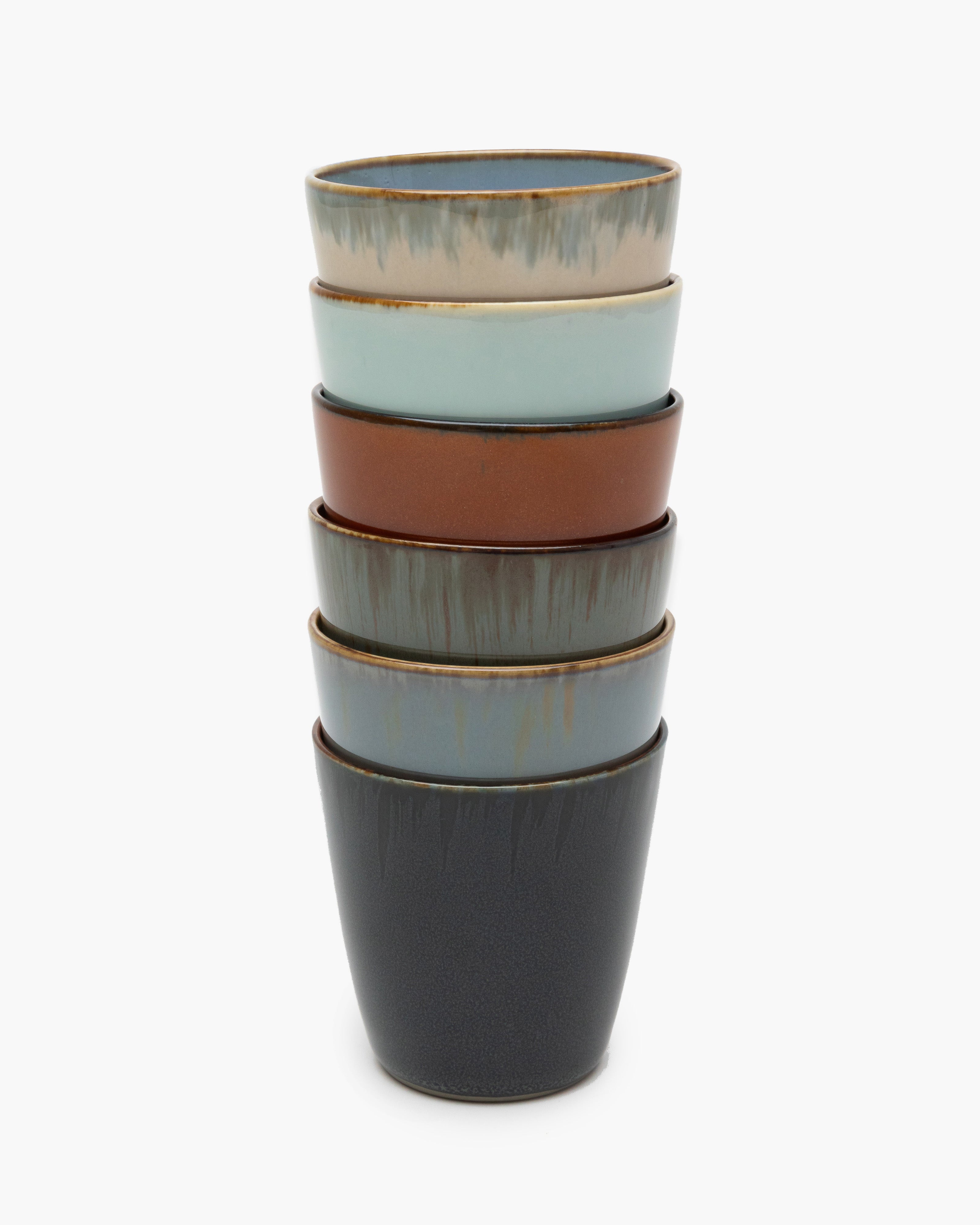 TERRES DE RÊVES Goblet Conic S, dark blue / rust