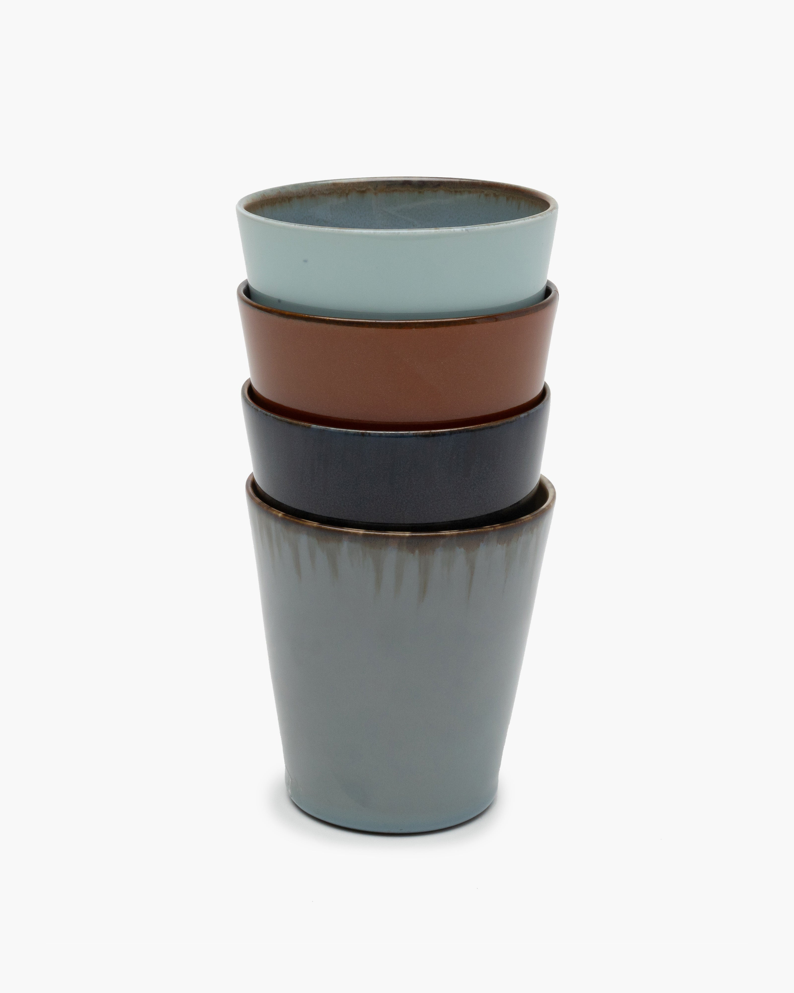 TERRES DE RÊVES Goblet Conic M, rust/dark blue