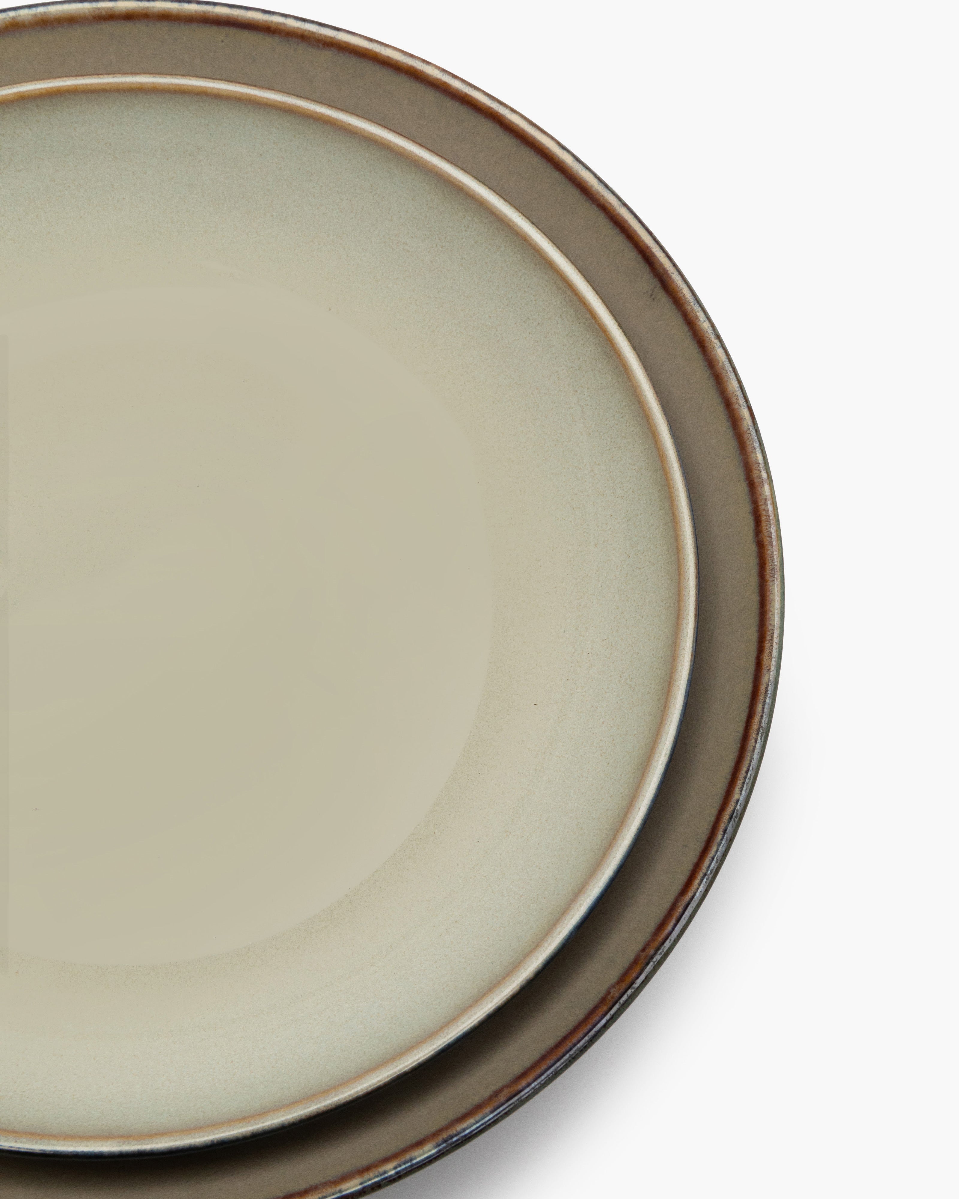 TERRES DE RÊVES Soup plate M, misty grey/dark blue