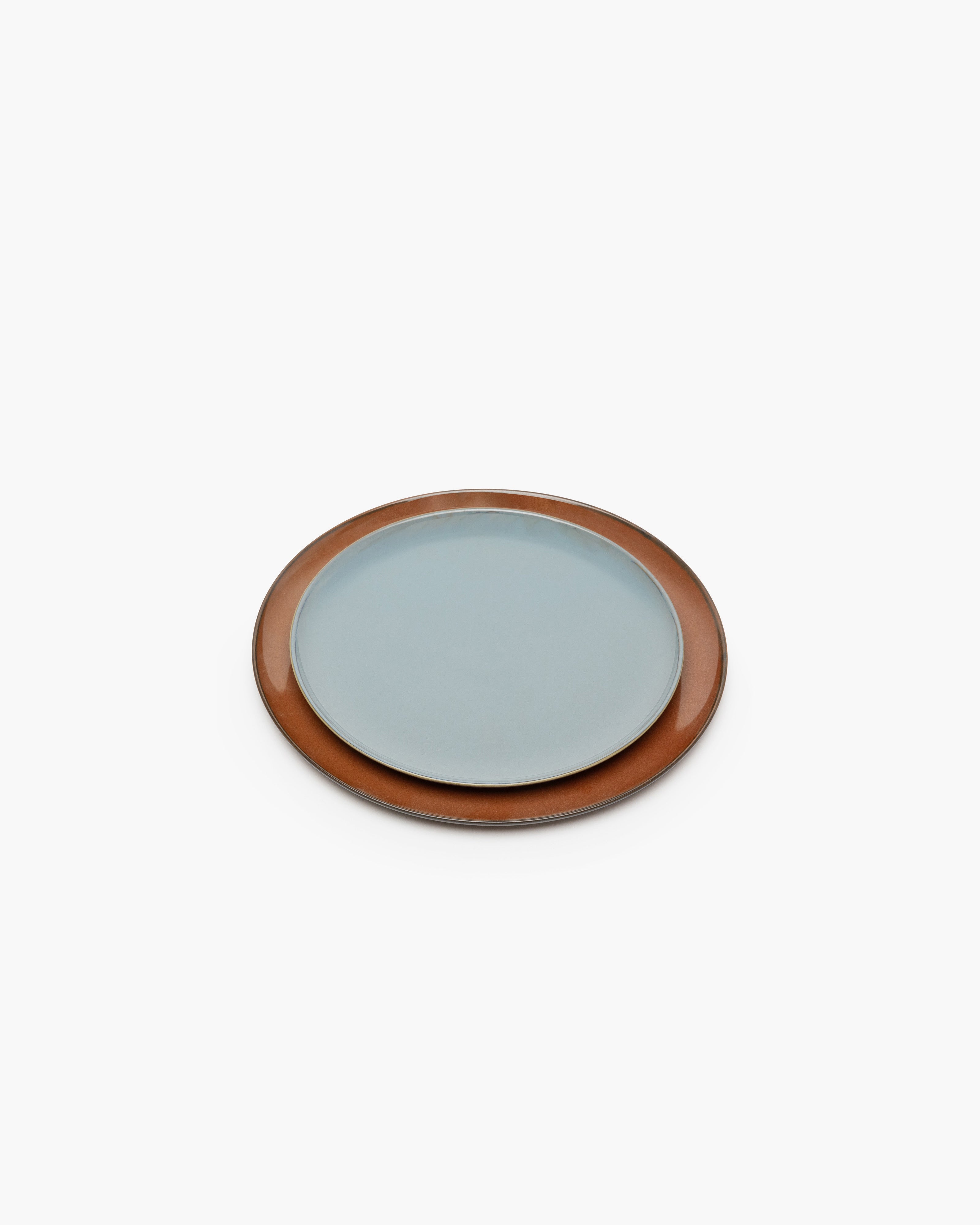 TERRES DE RÊVES Breakfast plate, smoky blue