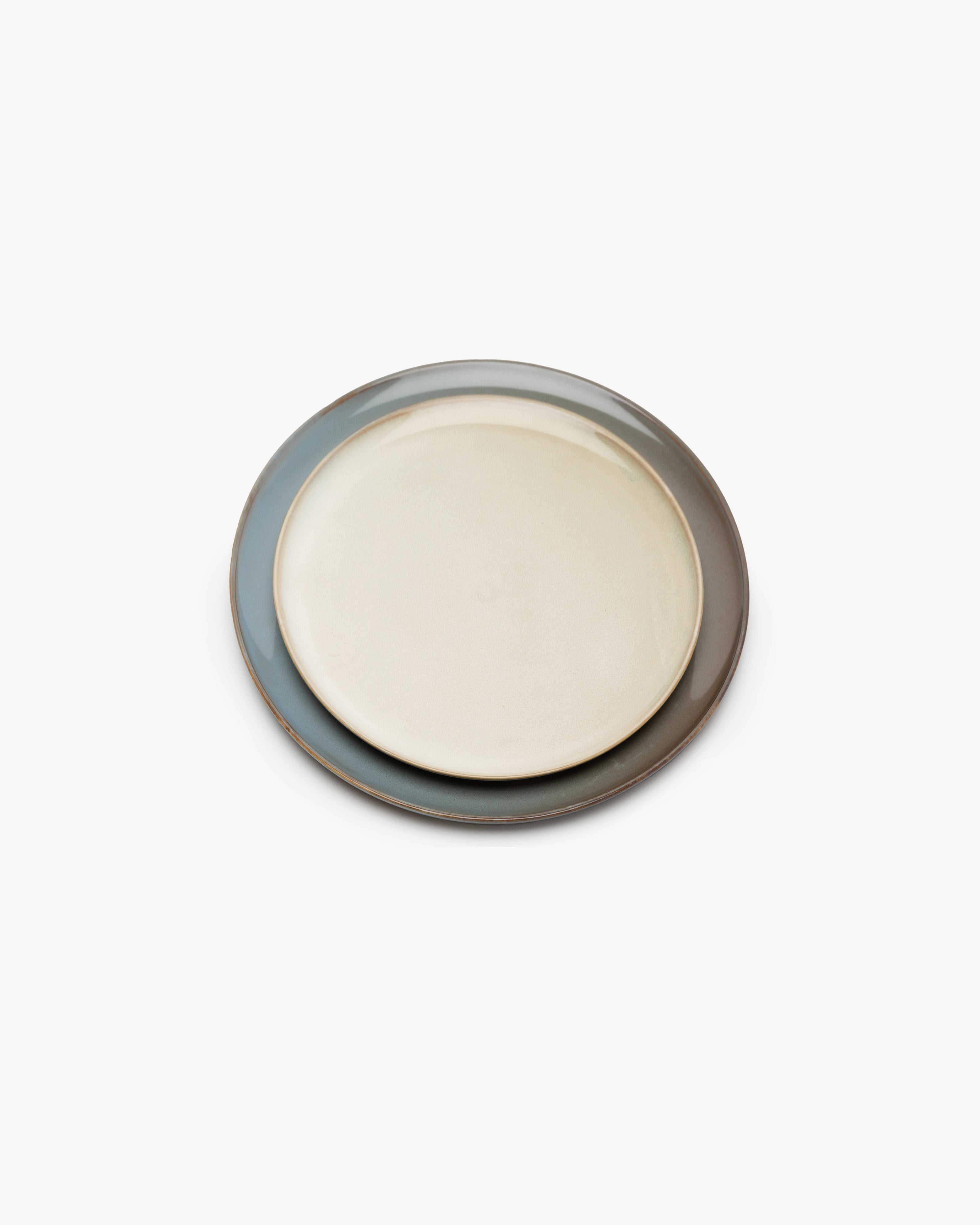 TERRES DE RÊVES Breakfast plate, misty grey