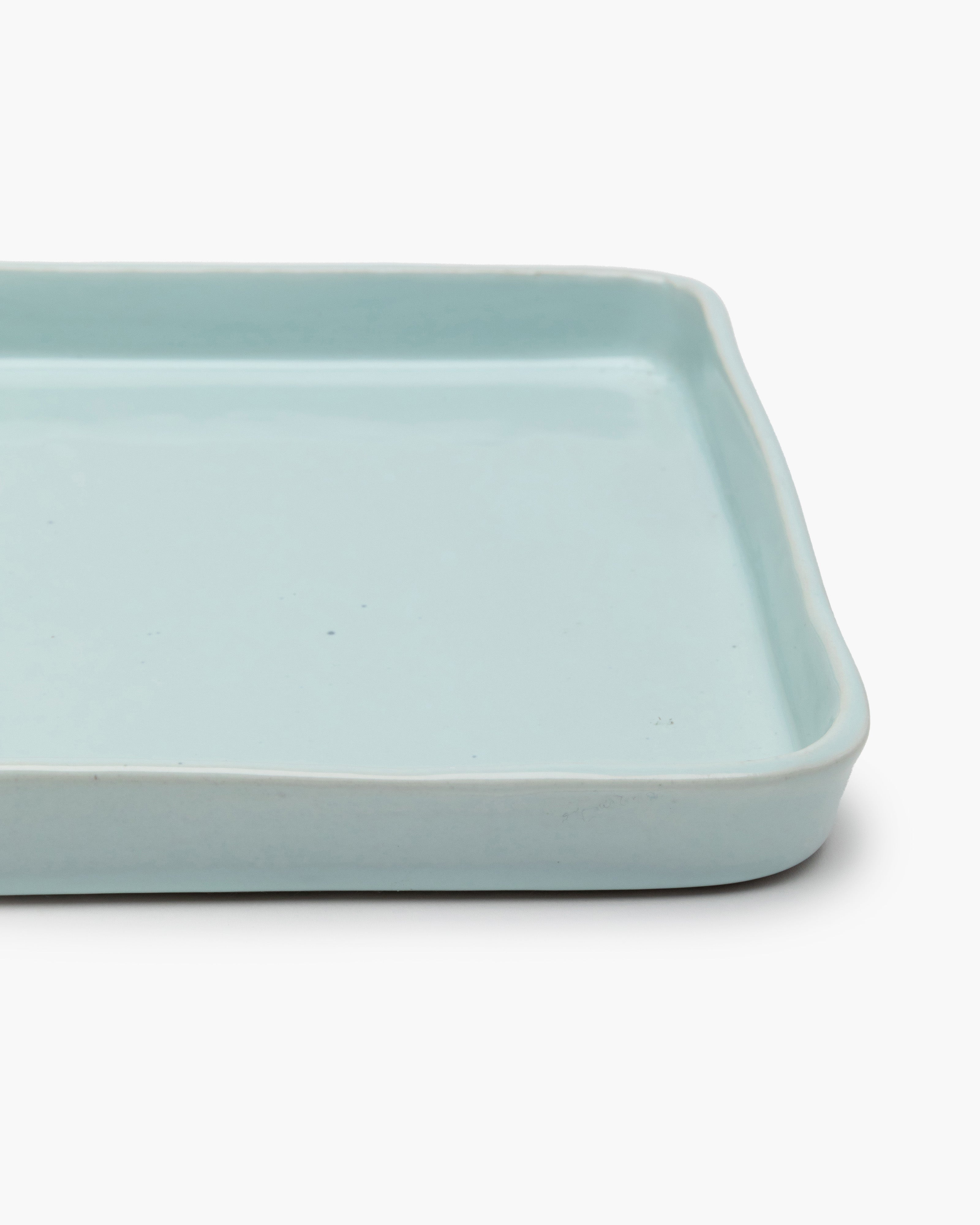 TERRES DE RÊVES Rectangular plate L, light blue