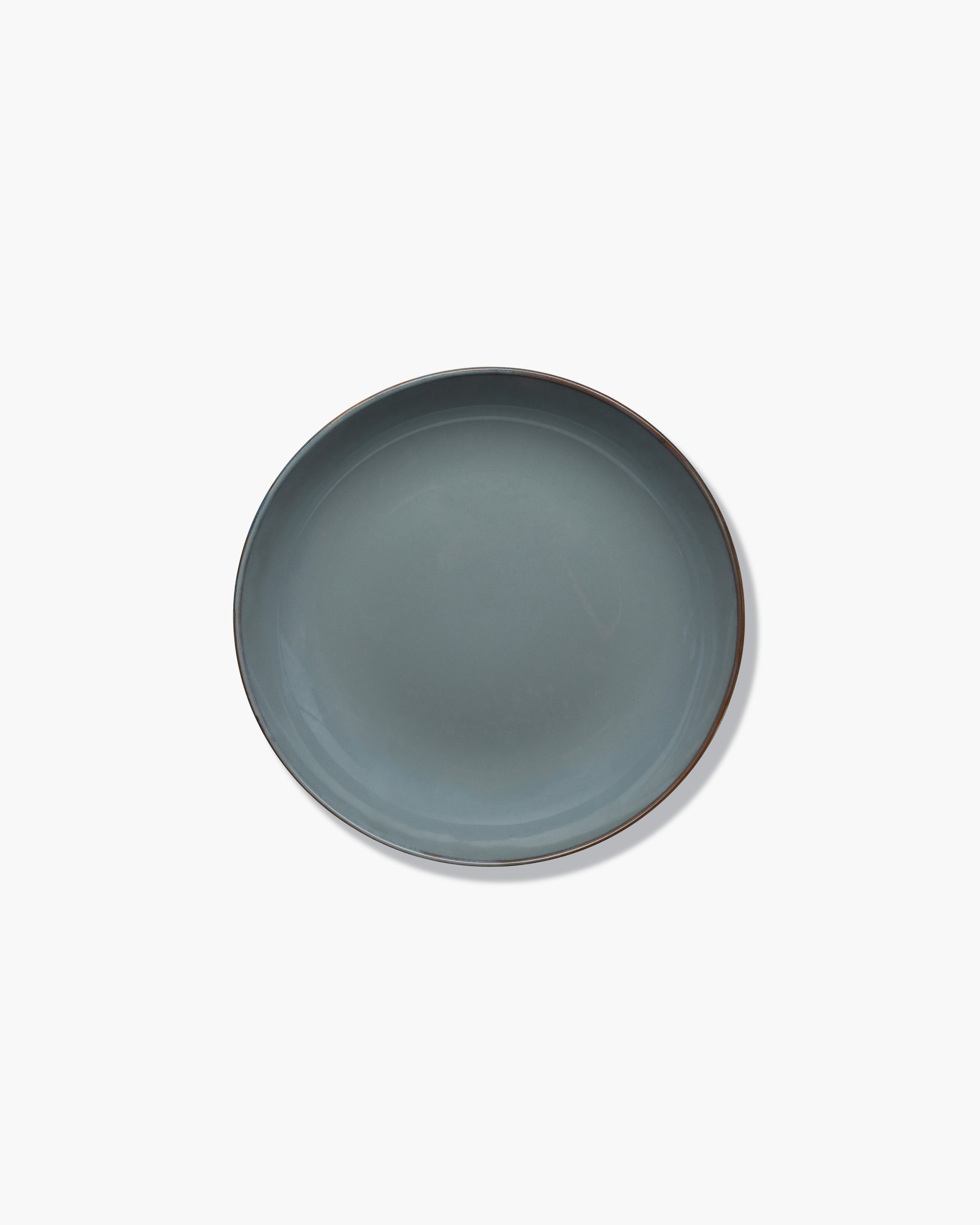 TERRES DE RÊVES Pasta plate, blue grey/dark blue