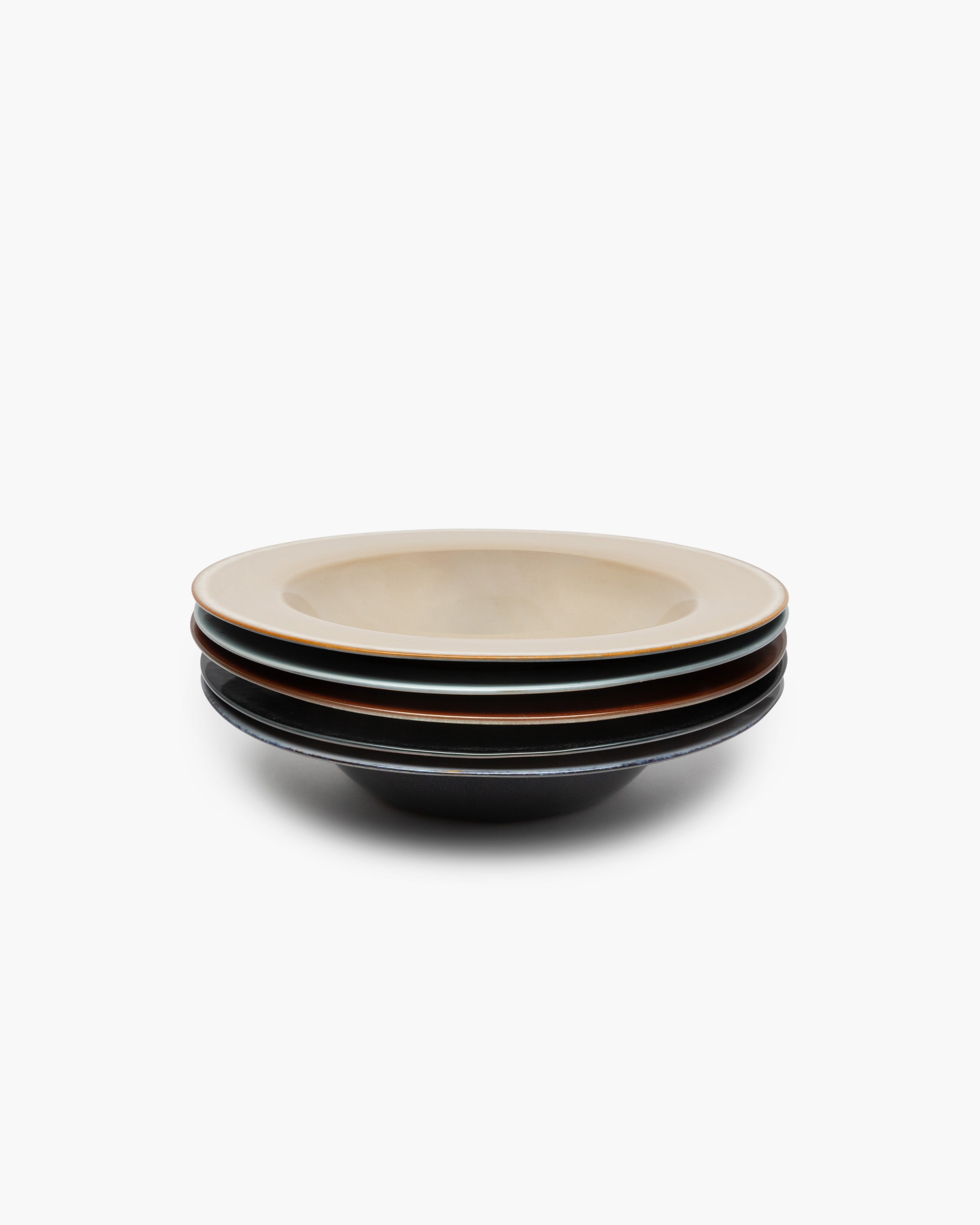 TERRES DE RÊVES Pasta plate L, light blue/smokey blue