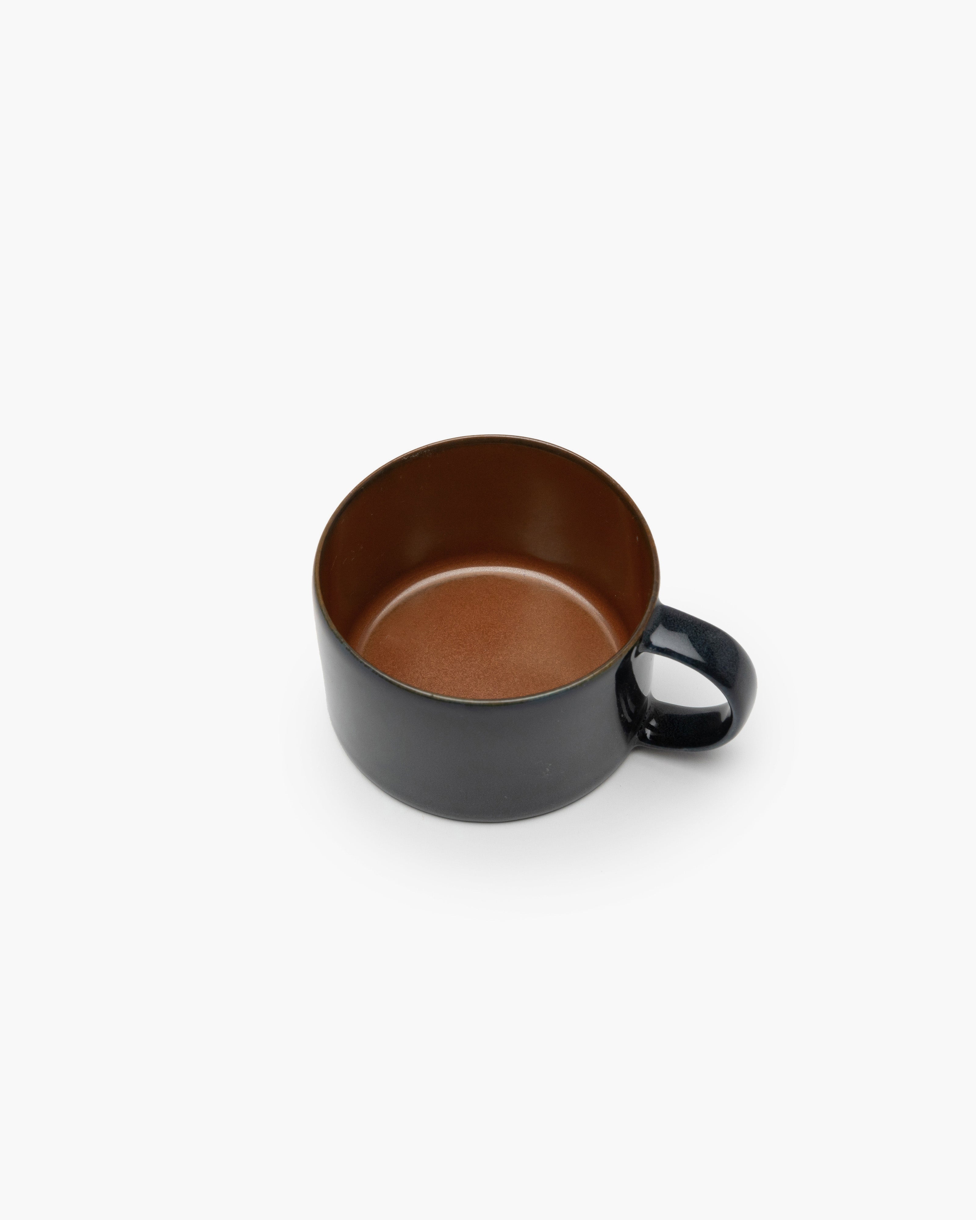 TERRES DE RÊVES Coffee cup, rust/dark blue