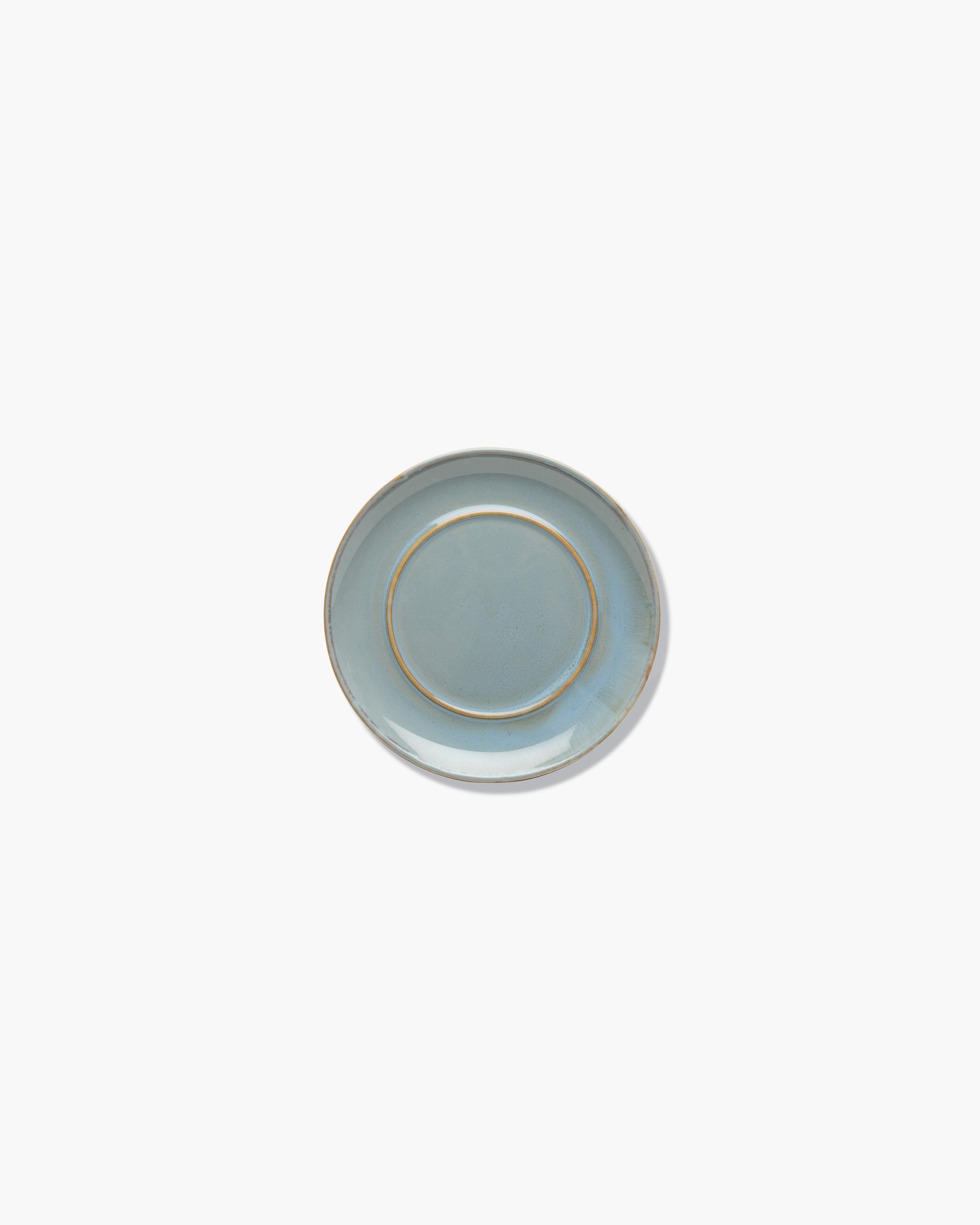 TERRES DE RÊVES Plate for coffee cup, smoky blue