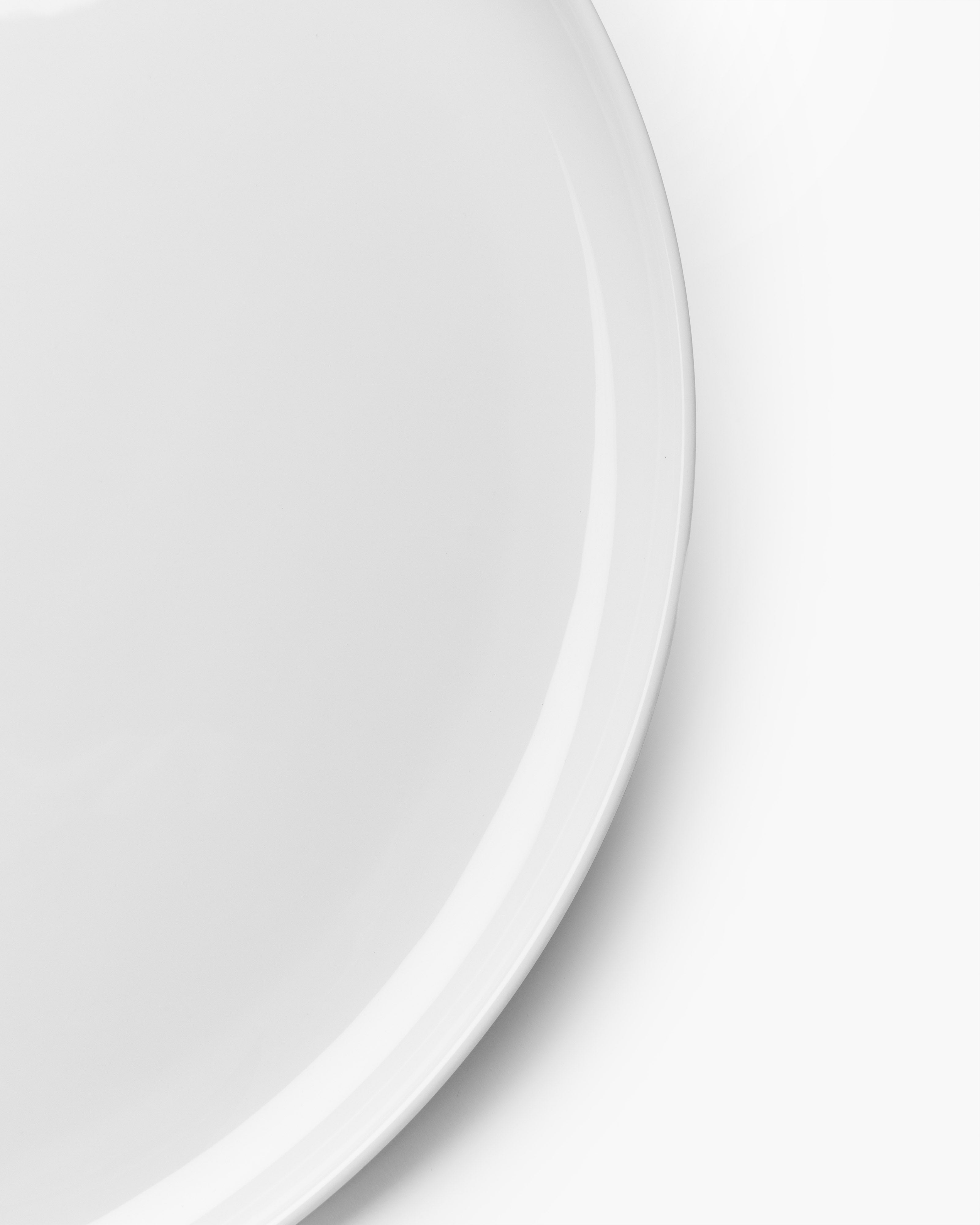 BASE Low plate L, white