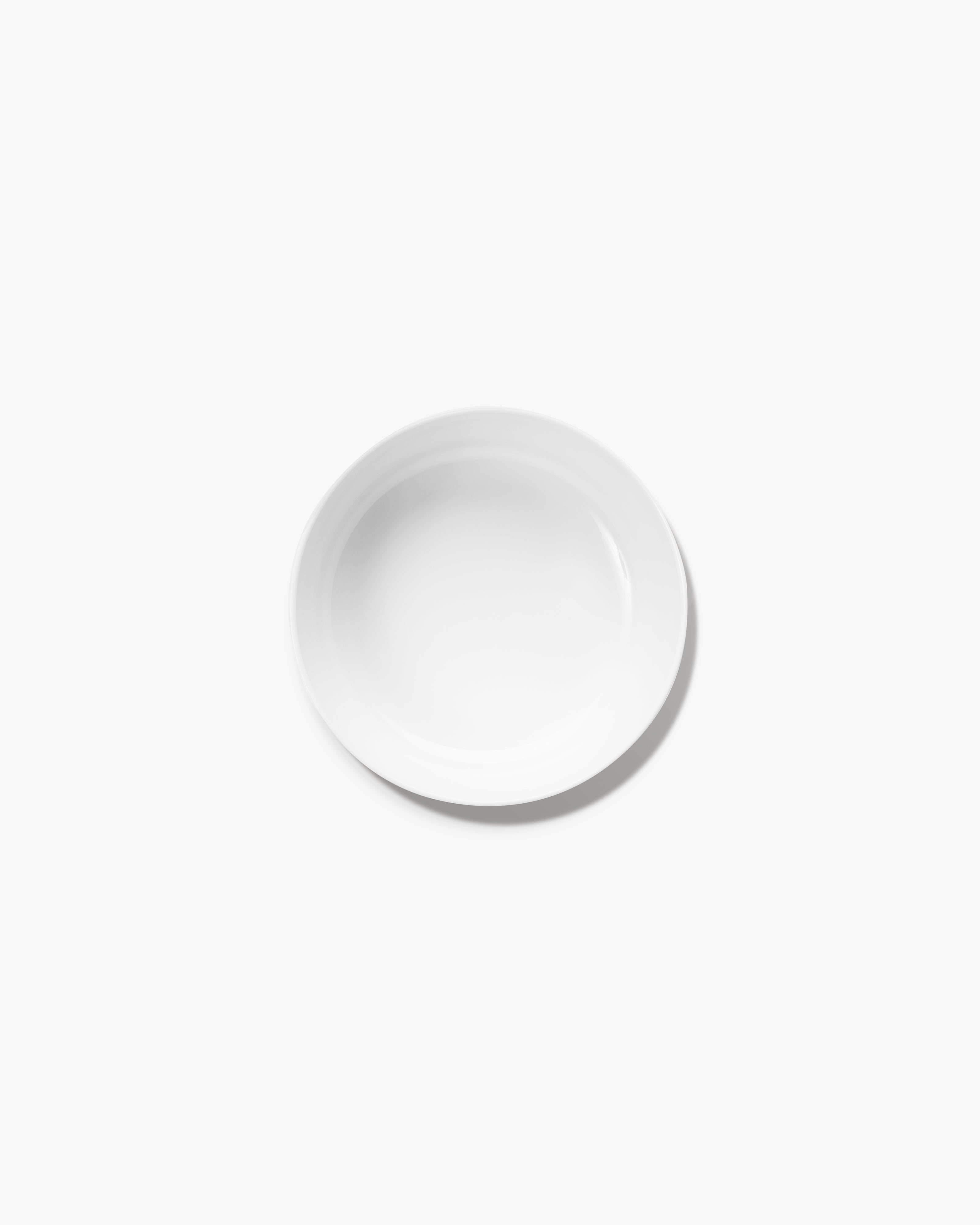 BASE Low bowl M, white glazed