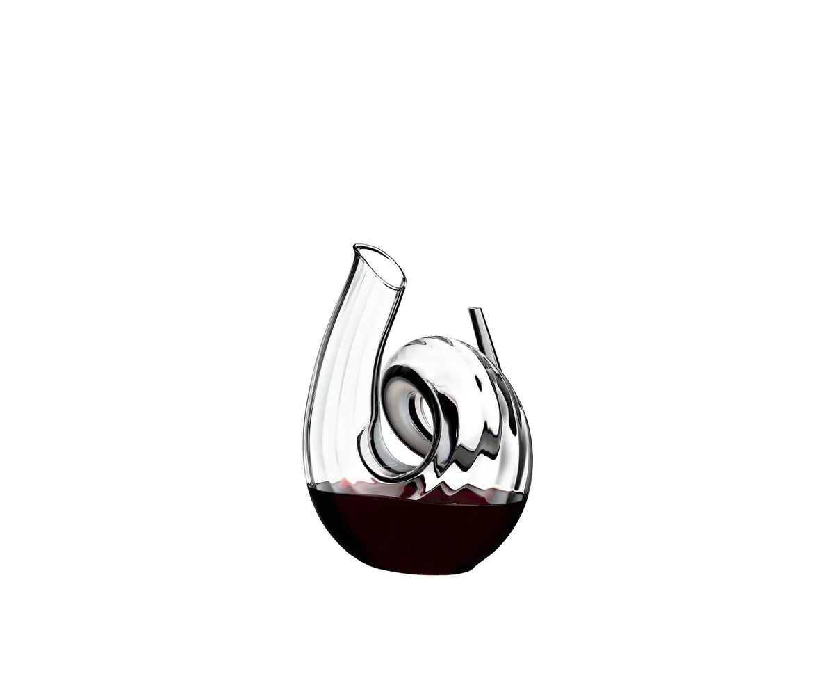 Curly Fatto A Mano Decanter,  white / black
