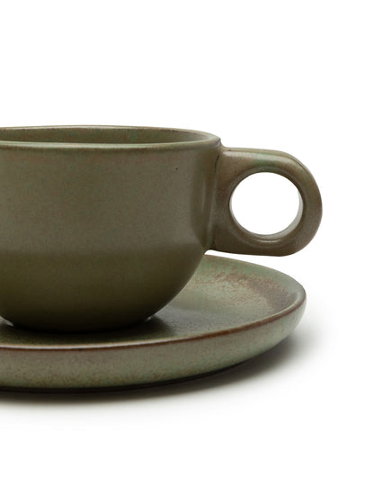 SURFACE Coffee cup with saucer Camogreen