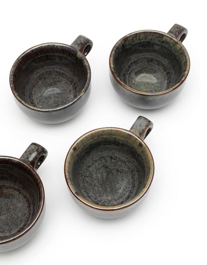 SURFACE Cappuccino cup with saucer Indi gray