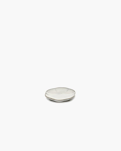 INKU Plate ribbed S, white