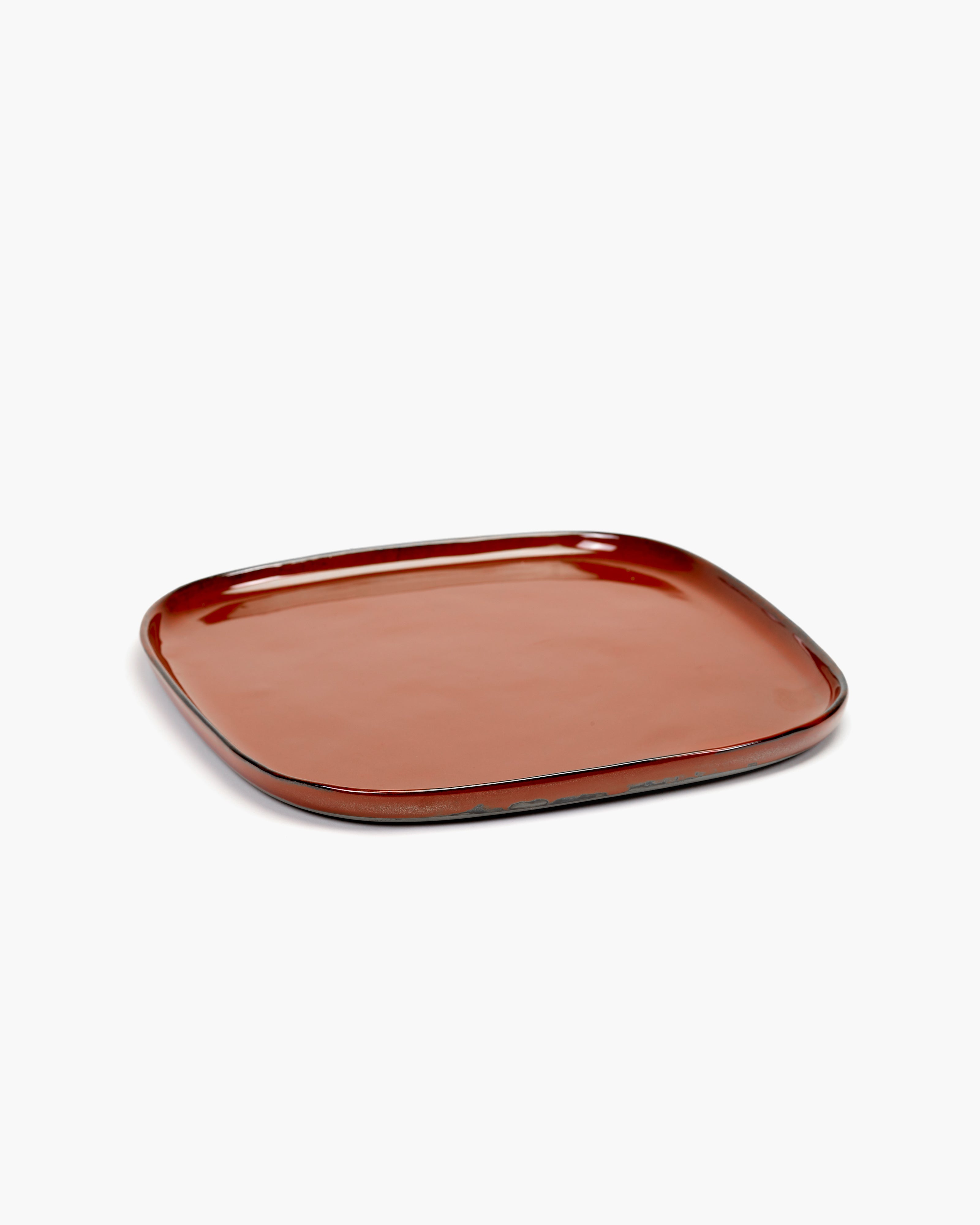 TERRES DE RÊVES Square plate L, rust