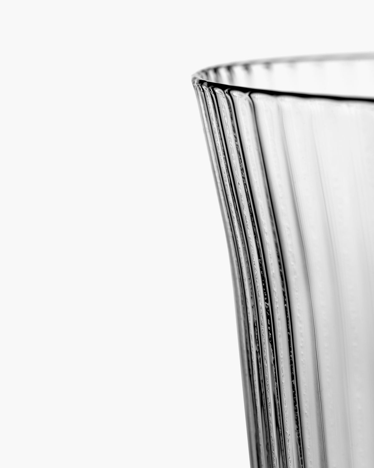 INKU Tumbler S transparent ribbed glass, 250 ml