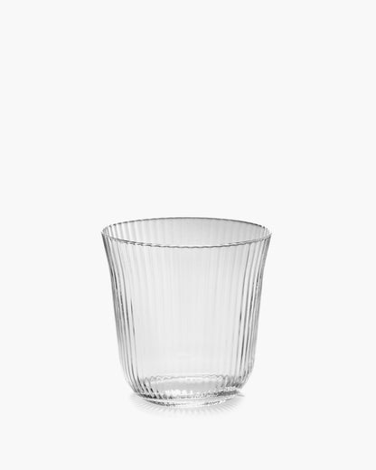 INKU Tumbler L transparent ribbed glass, 300 ml