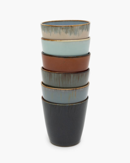 TERRES DE RÊVES Goblet Conic S, dark blue / rust