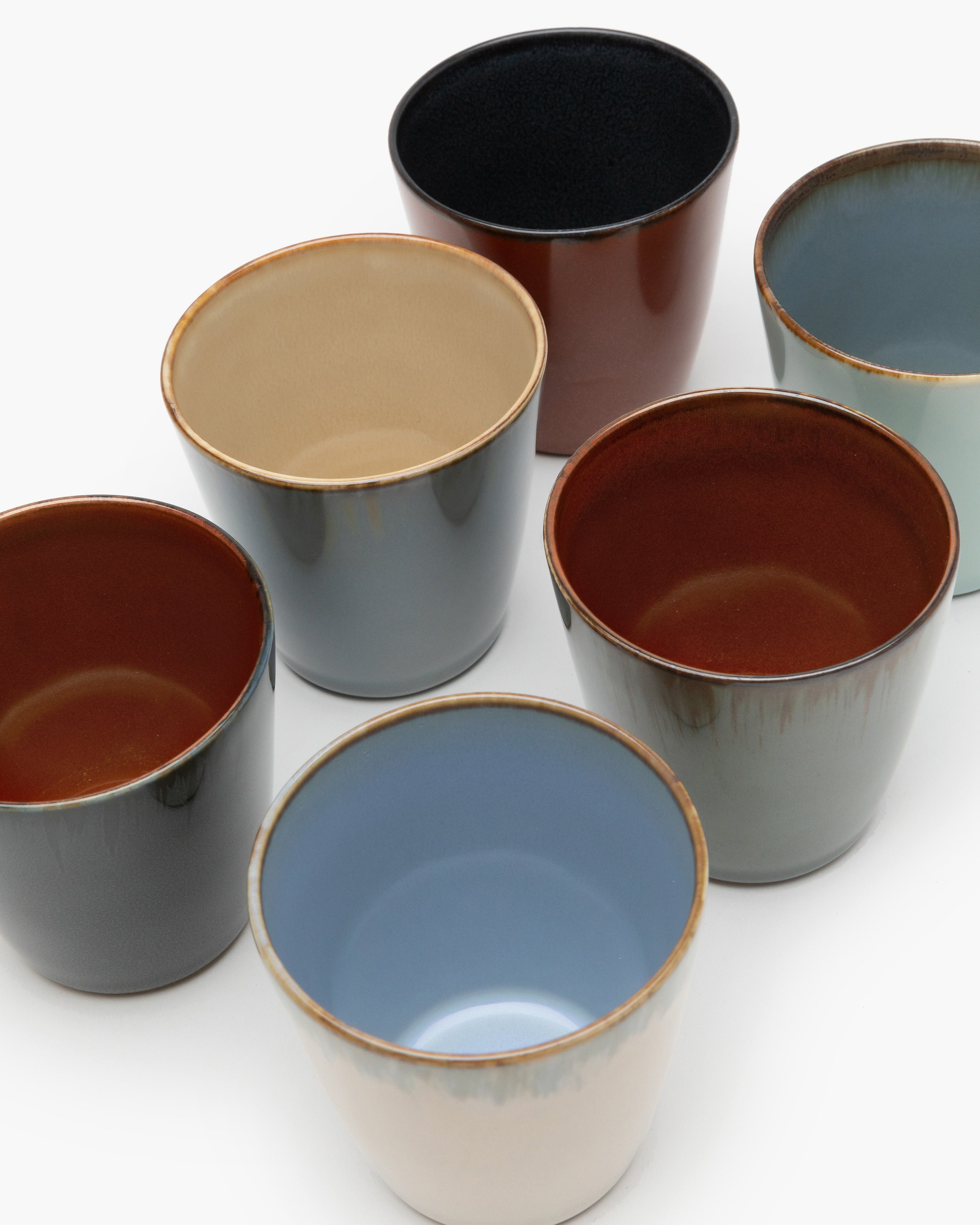 TERRES DE RÊVES Conical cup S, rust/dark blue