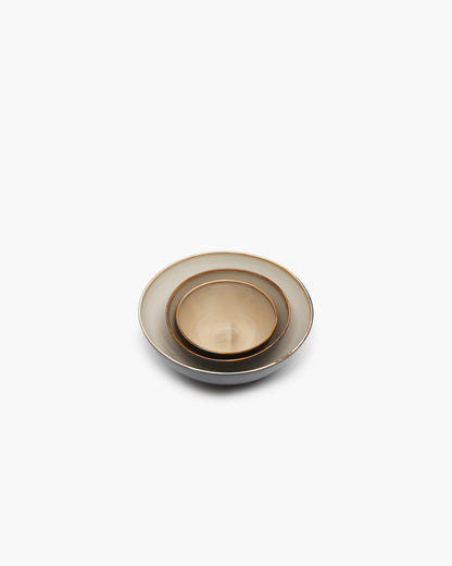TERRES DE RÊVES Bowl M, misty grey/dark blue