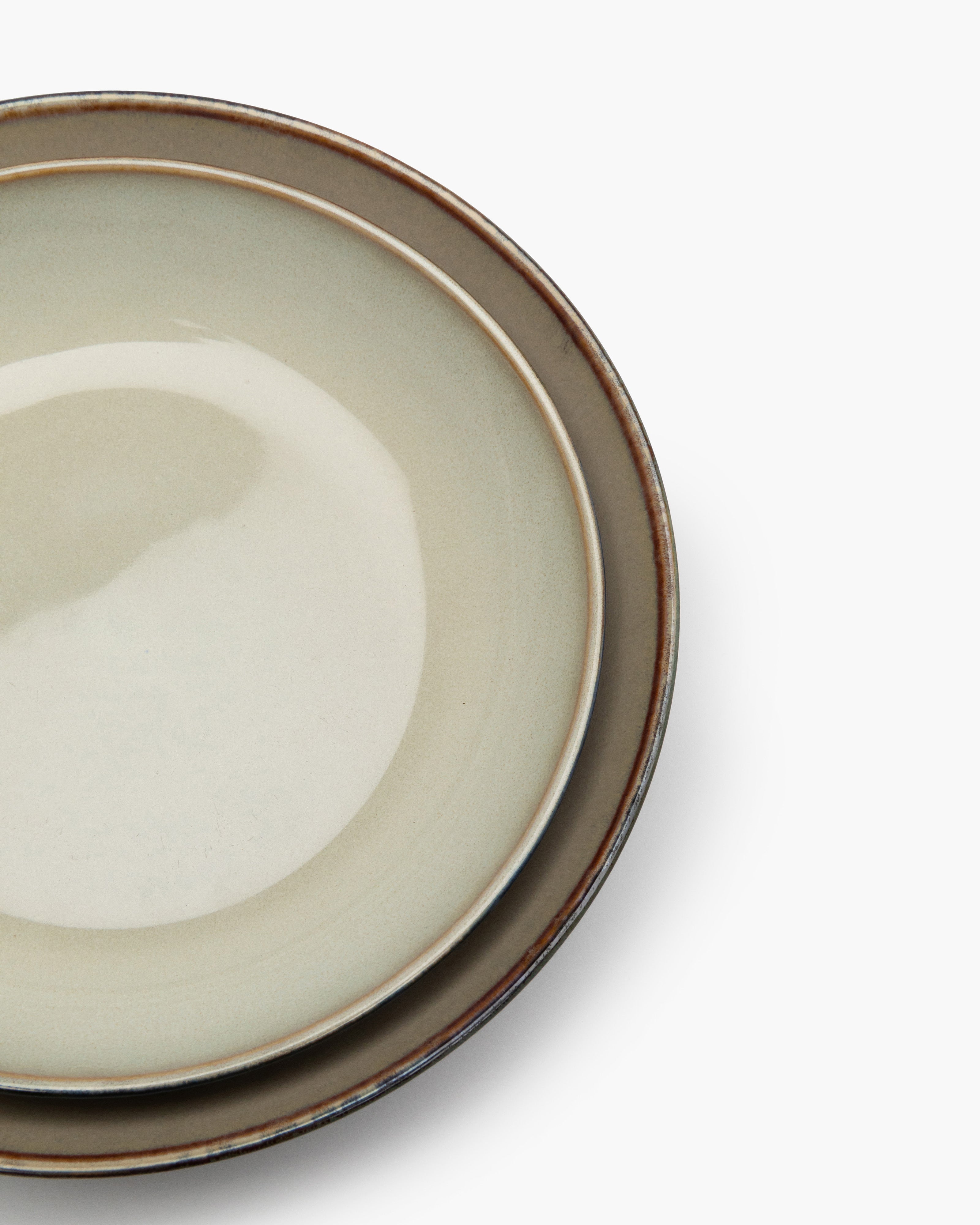 TERRES DE RÊVES Deep plate S, misty gray/dark blue