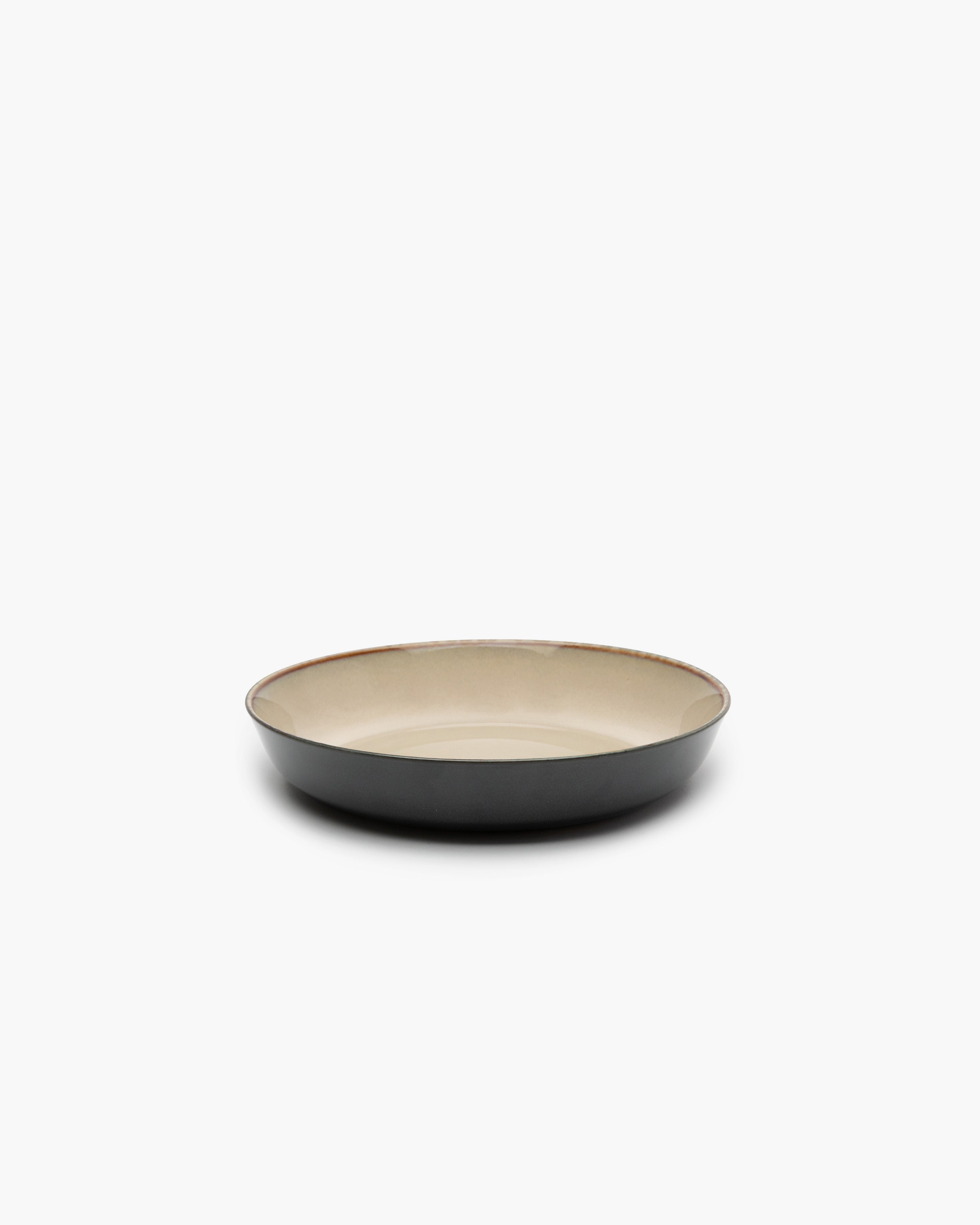 TERRES DE RÊVES Soup plate M, misty grey/dark blue