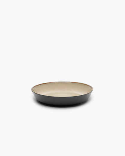 TERRES DE RÊVES Soup plate M, misty grey/dark blue