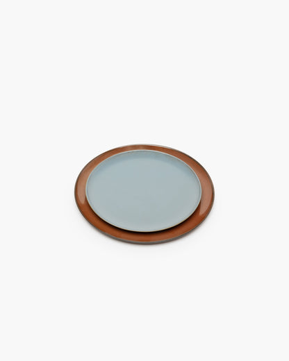 TERRES DE RÊVES Breakfast plate, smoky blue
