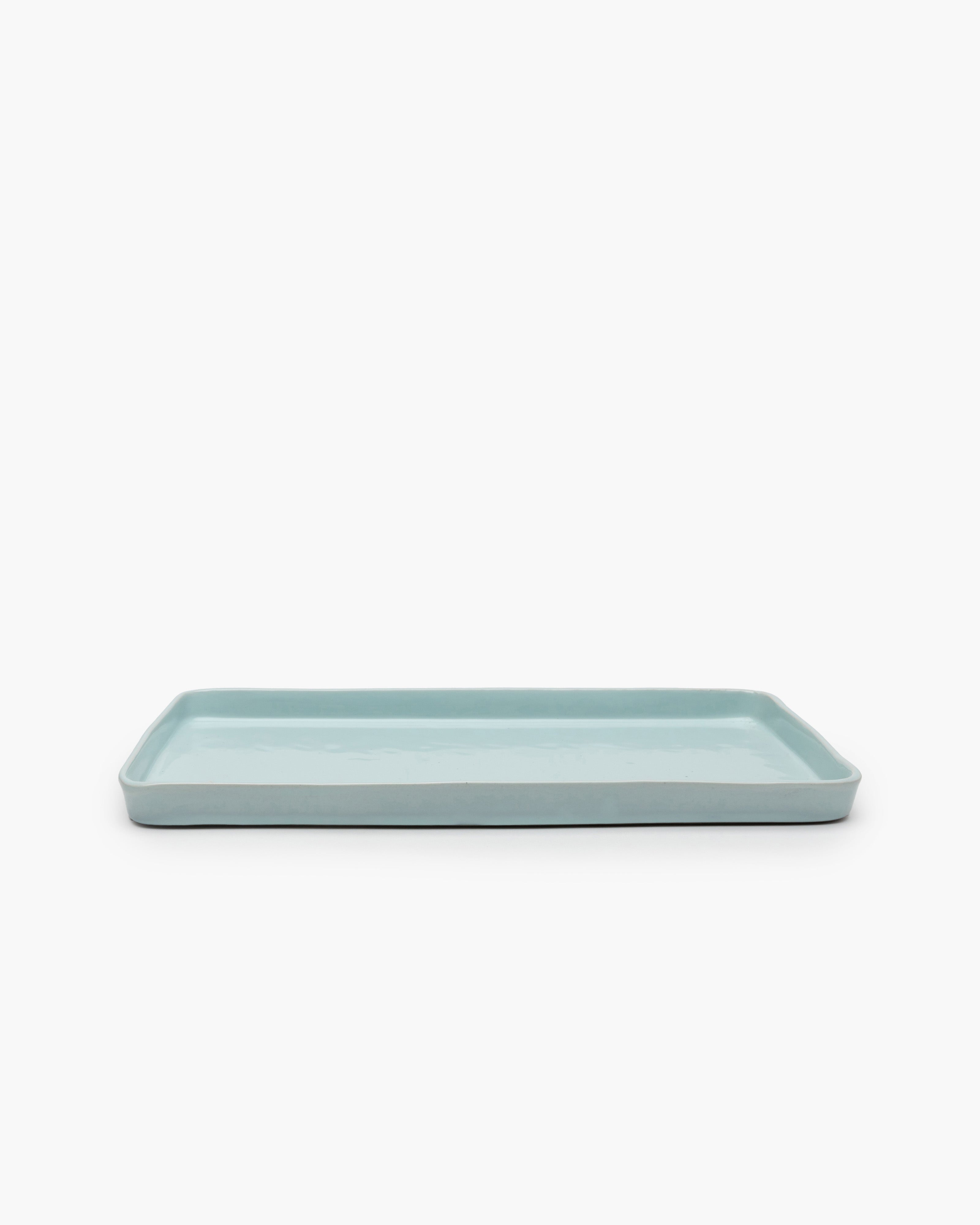 TERRES DE RÊVES Rectangular plate L, light blue