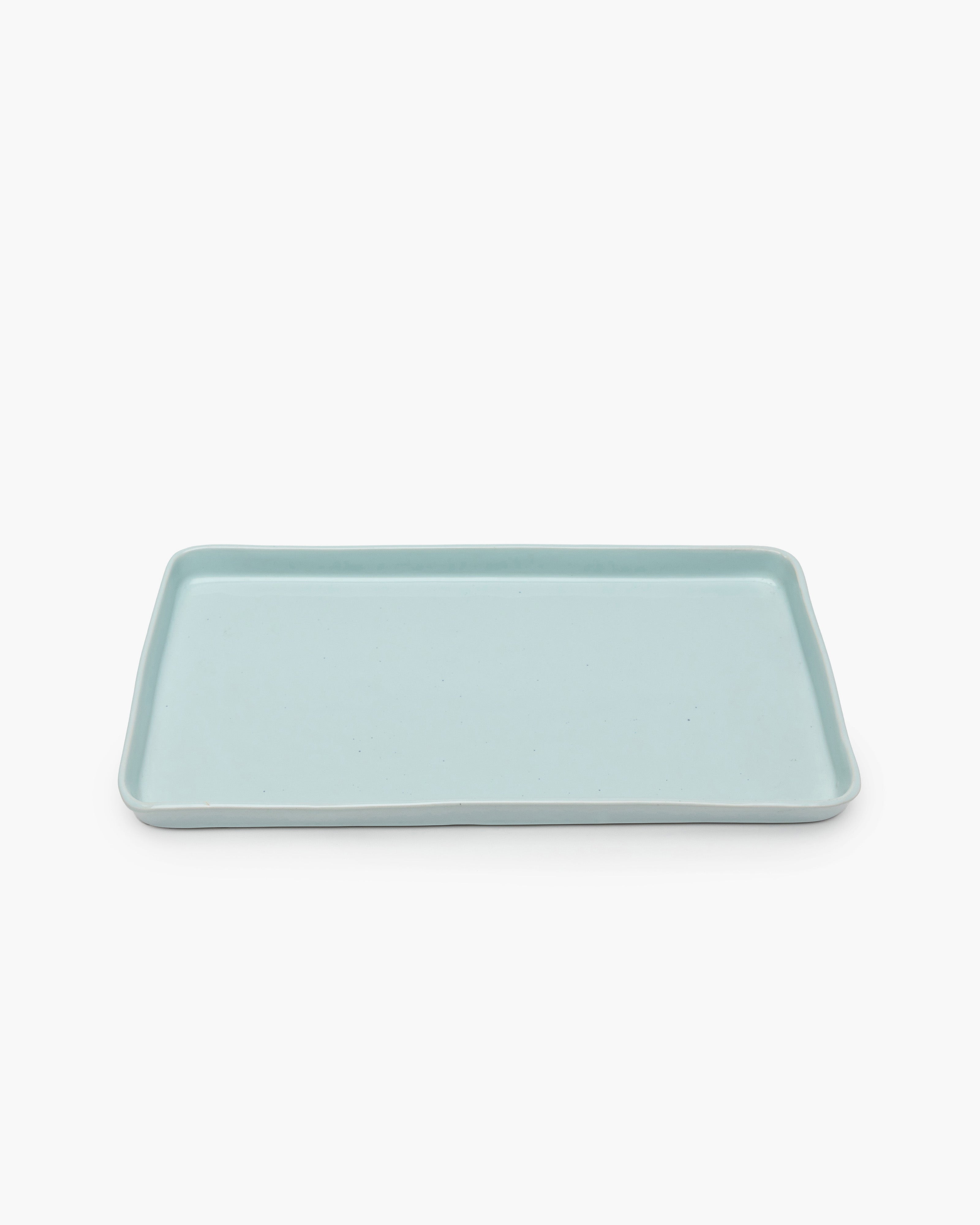 TERRES DE RÊVES Rectangular plate L, light blue