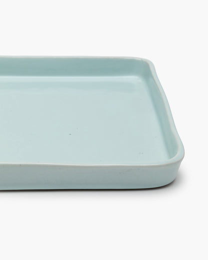 TERRES DE RÊVES Rectangular plate L, light blue