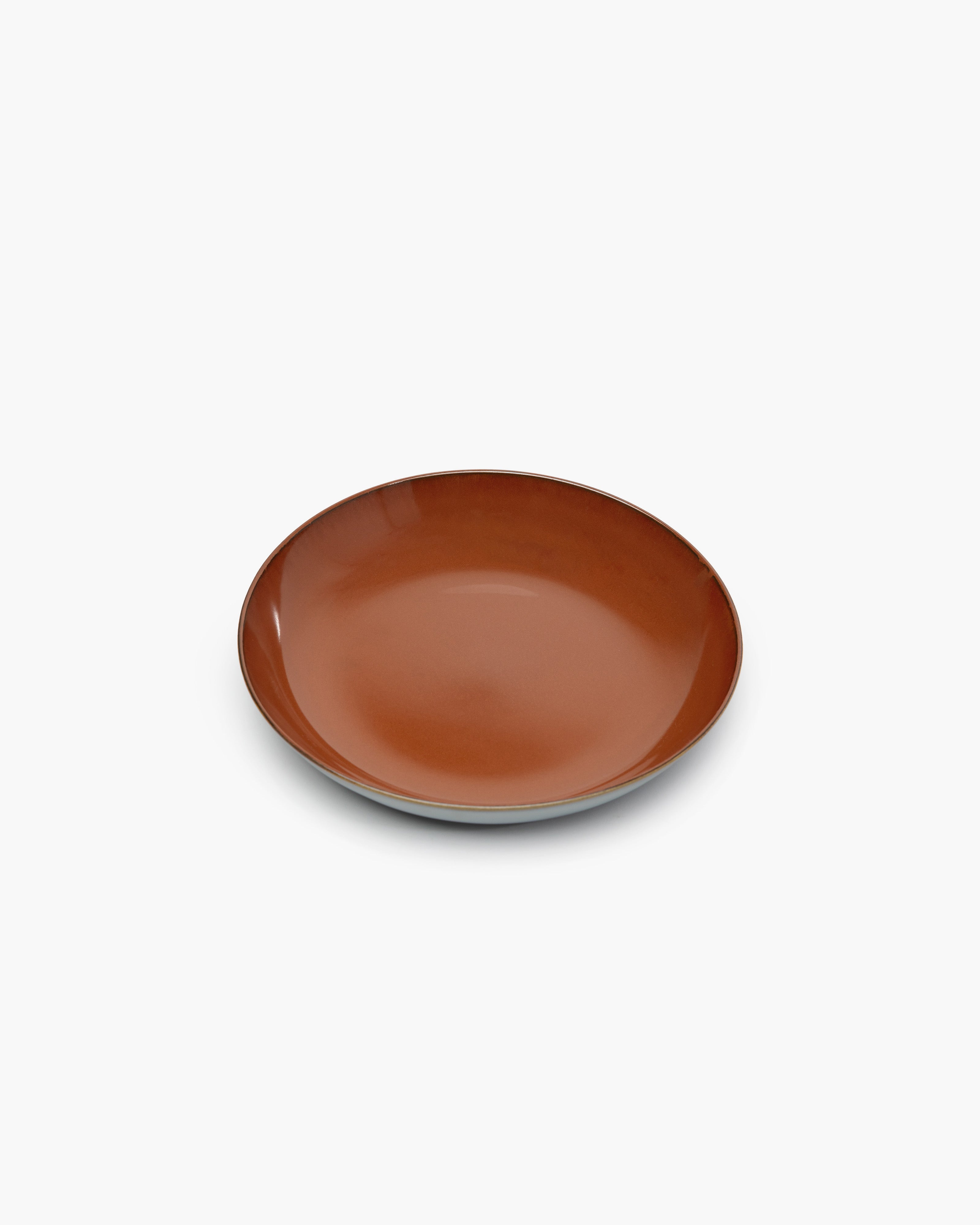 TERRES DE RÊVES Pasta plate, rust/smokey blue