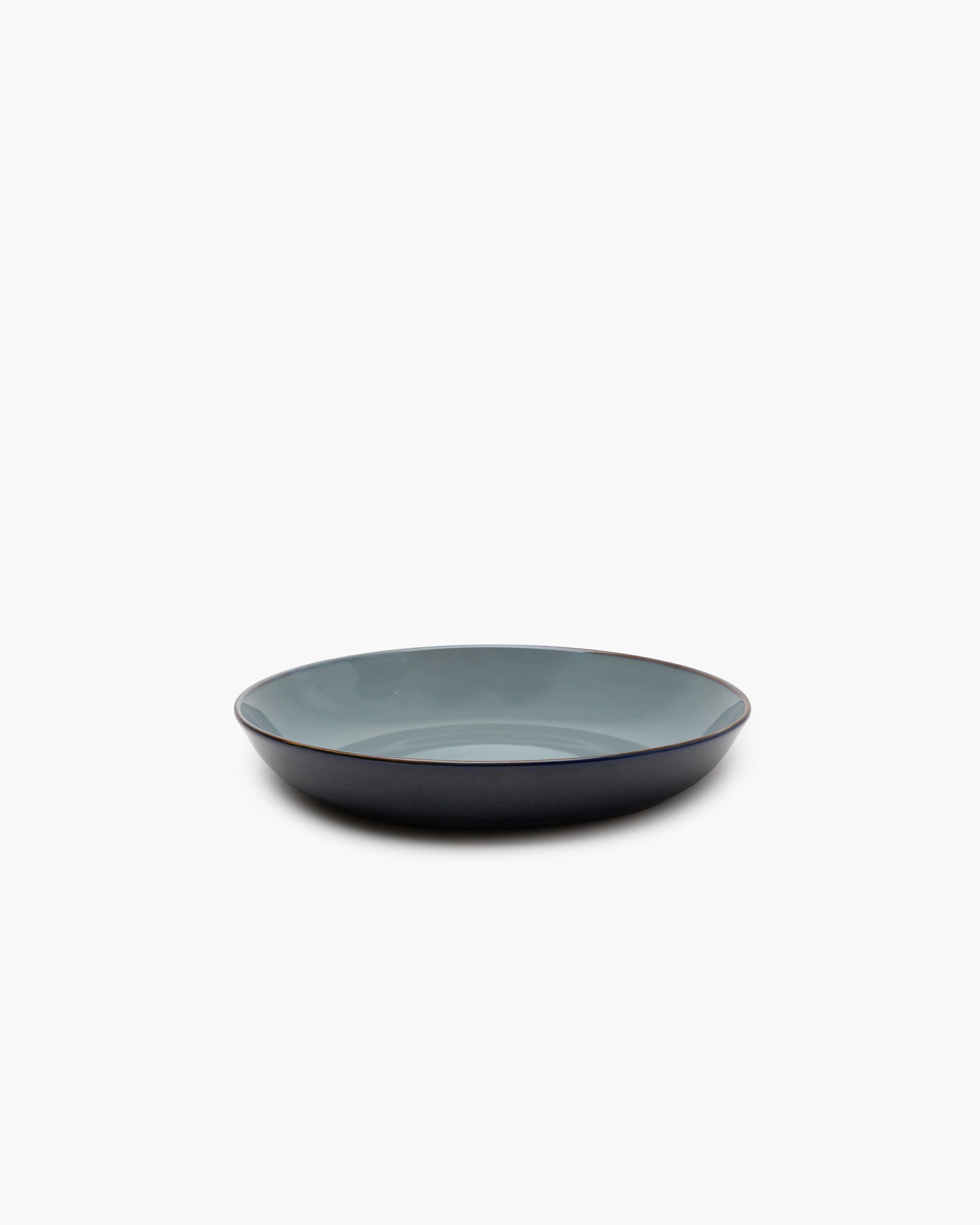 TERRES DE RÊVES Pasta plate, blue grey/dark blue