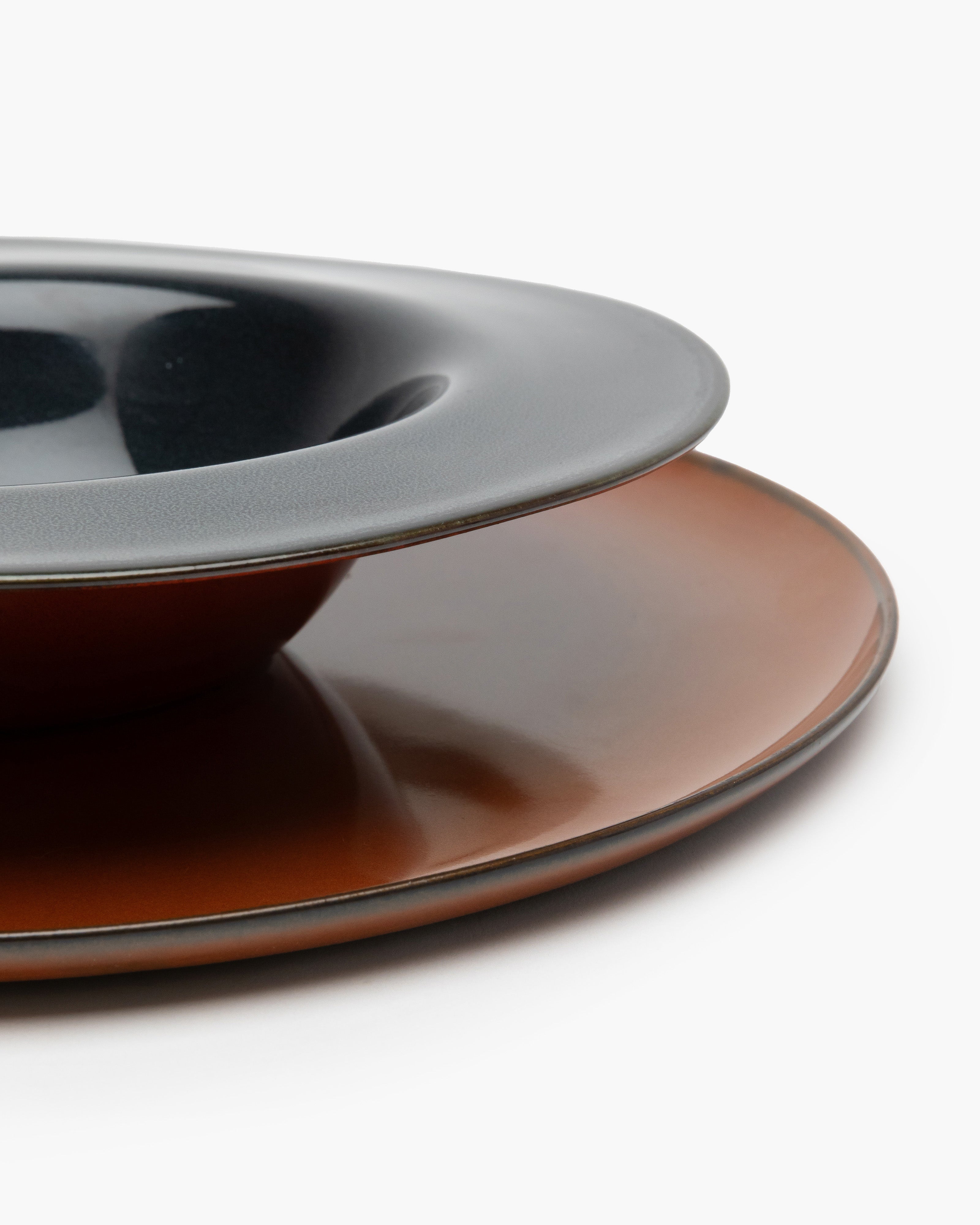 TERRES DE RÊVES Tasting Plate S, dark blue/rust