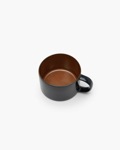 TERRES DE RÊVES Coffee cup, rust/dark blue