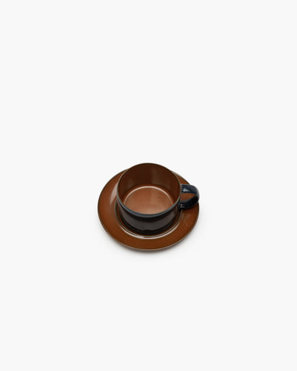 TERRES DE RÊVES Coffee cup, rust/dark blue