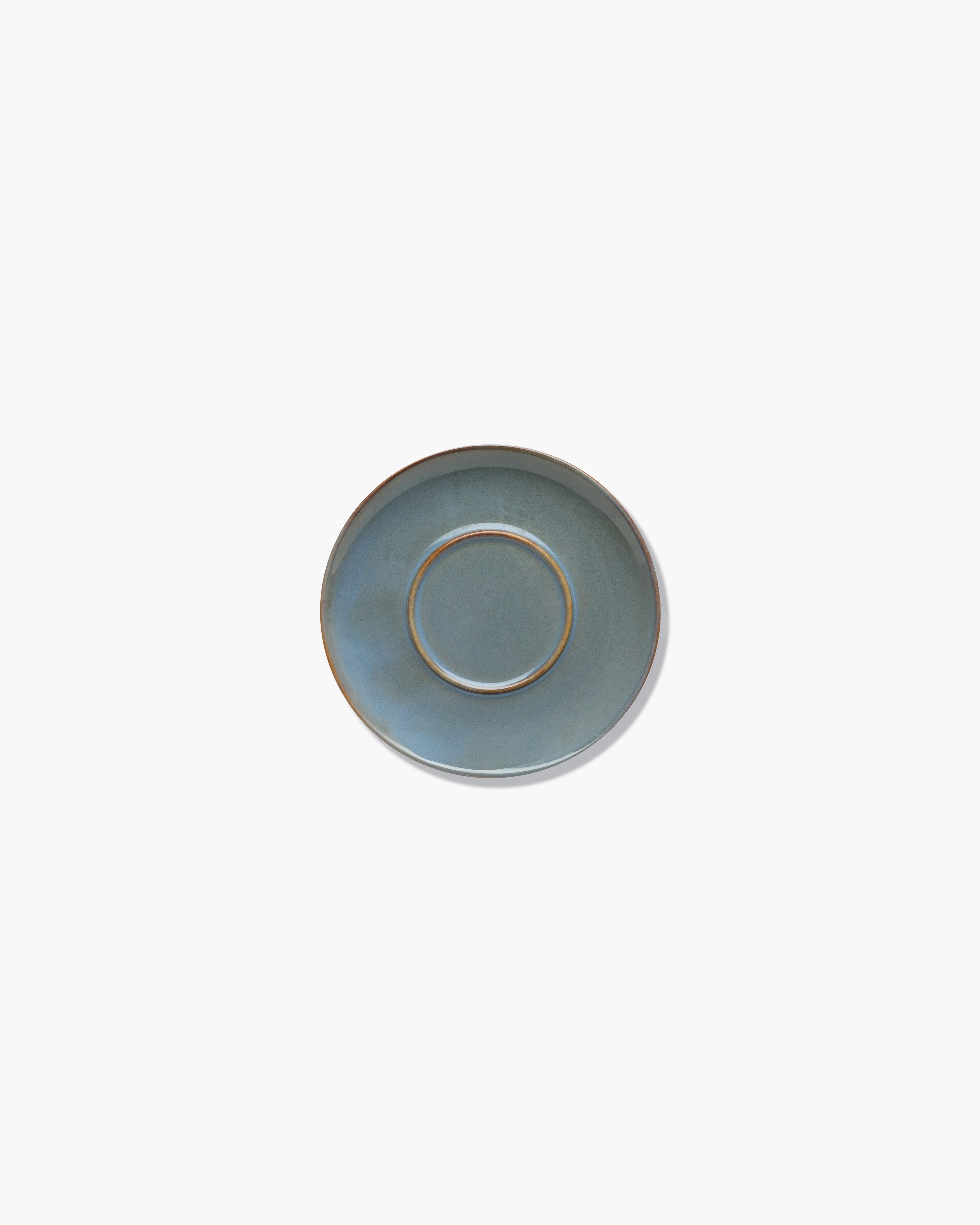 TERRES DE RÊVES Plate for espresso/tea cup, smoky blue