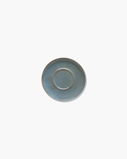 TERRES DE RÊVES Plate for espresso/tea cup, smoky blue