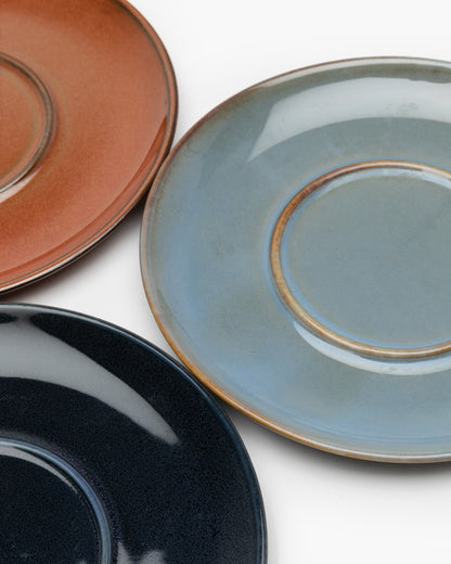 TERRES DE RÊVES Plate for Espresso cup, dark blue