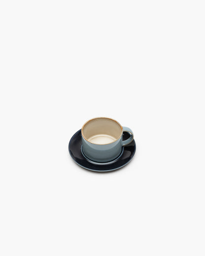 TERRES DE RÊVES Plate for coffee cup, dark blue