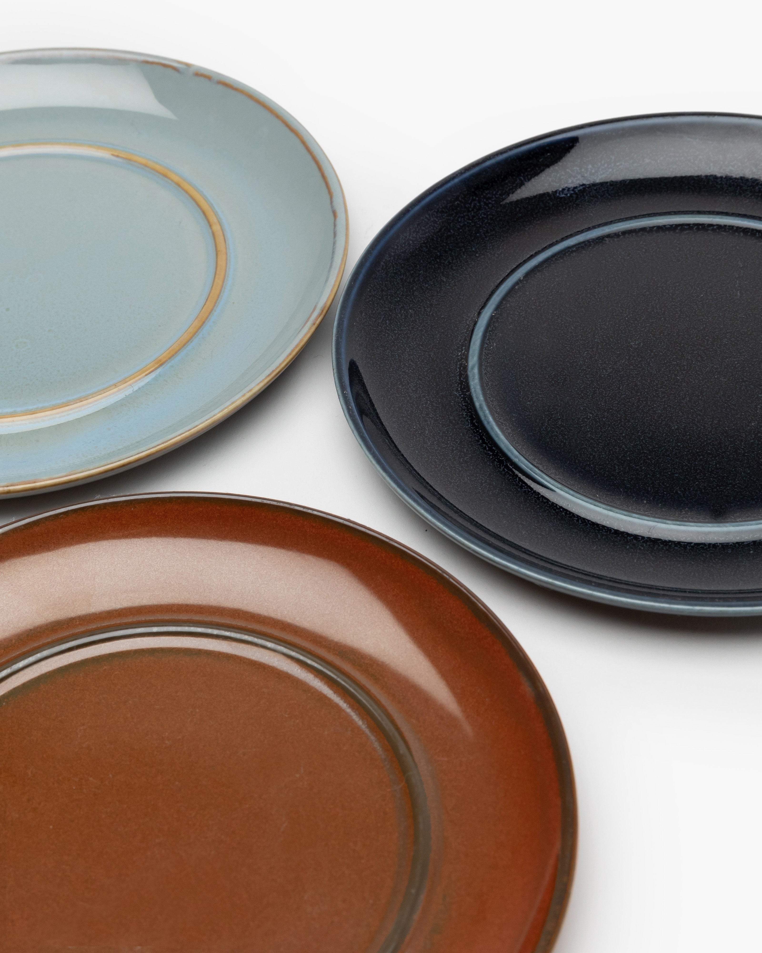 TERRES DE RÊVES Plate for coffee cup, dark blue
