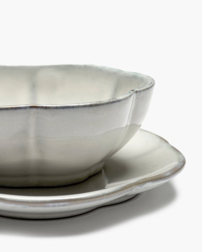 INKU Bowl ribbed M, white