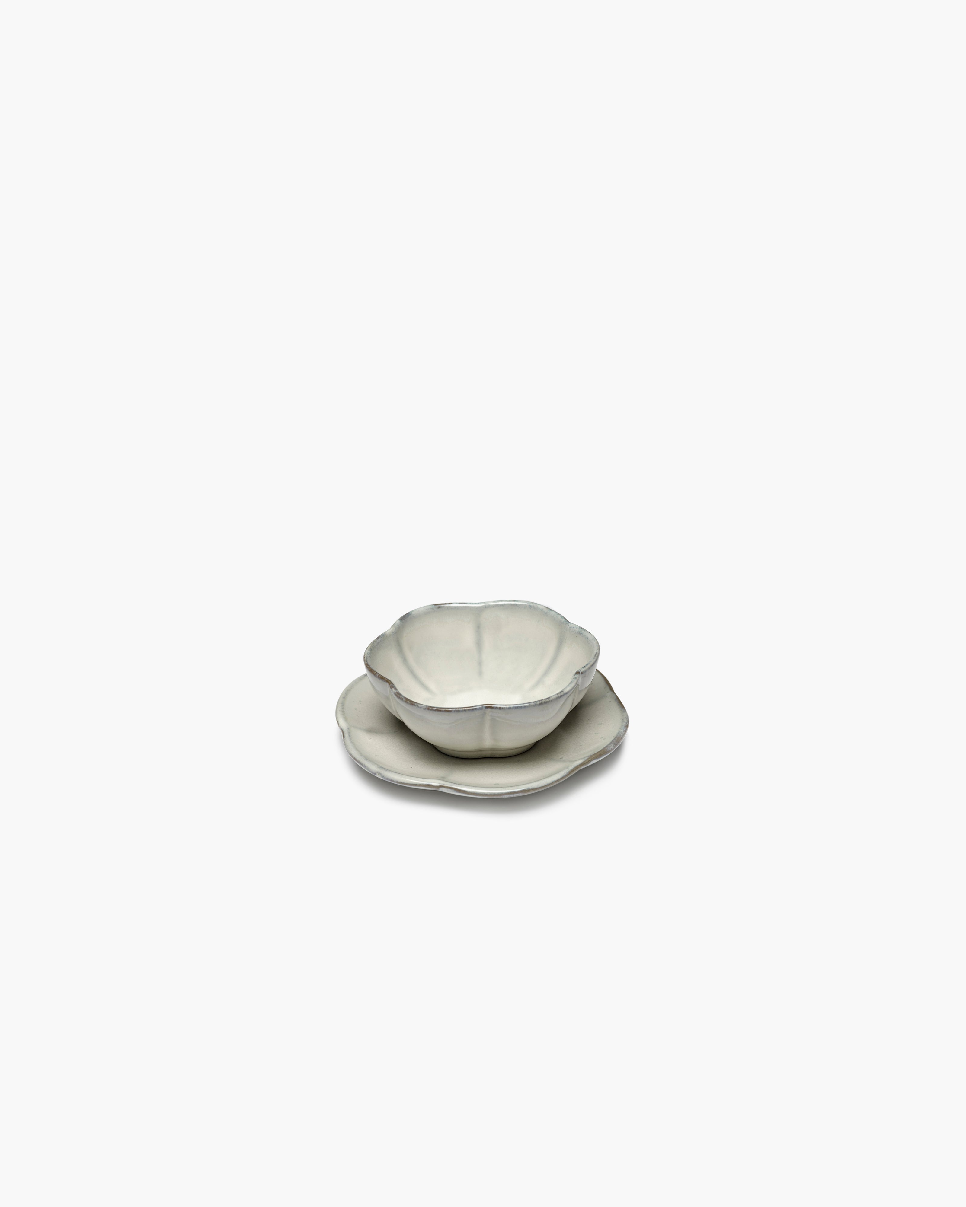 INKU Bowl ribbed M, white
