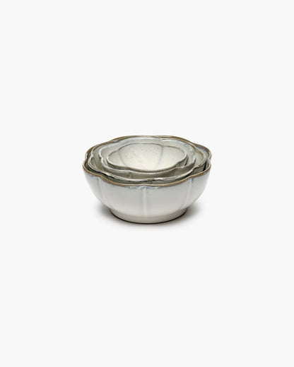 INKU Bowl Ribbed XL, white