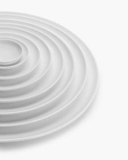 BASE Low plate, white