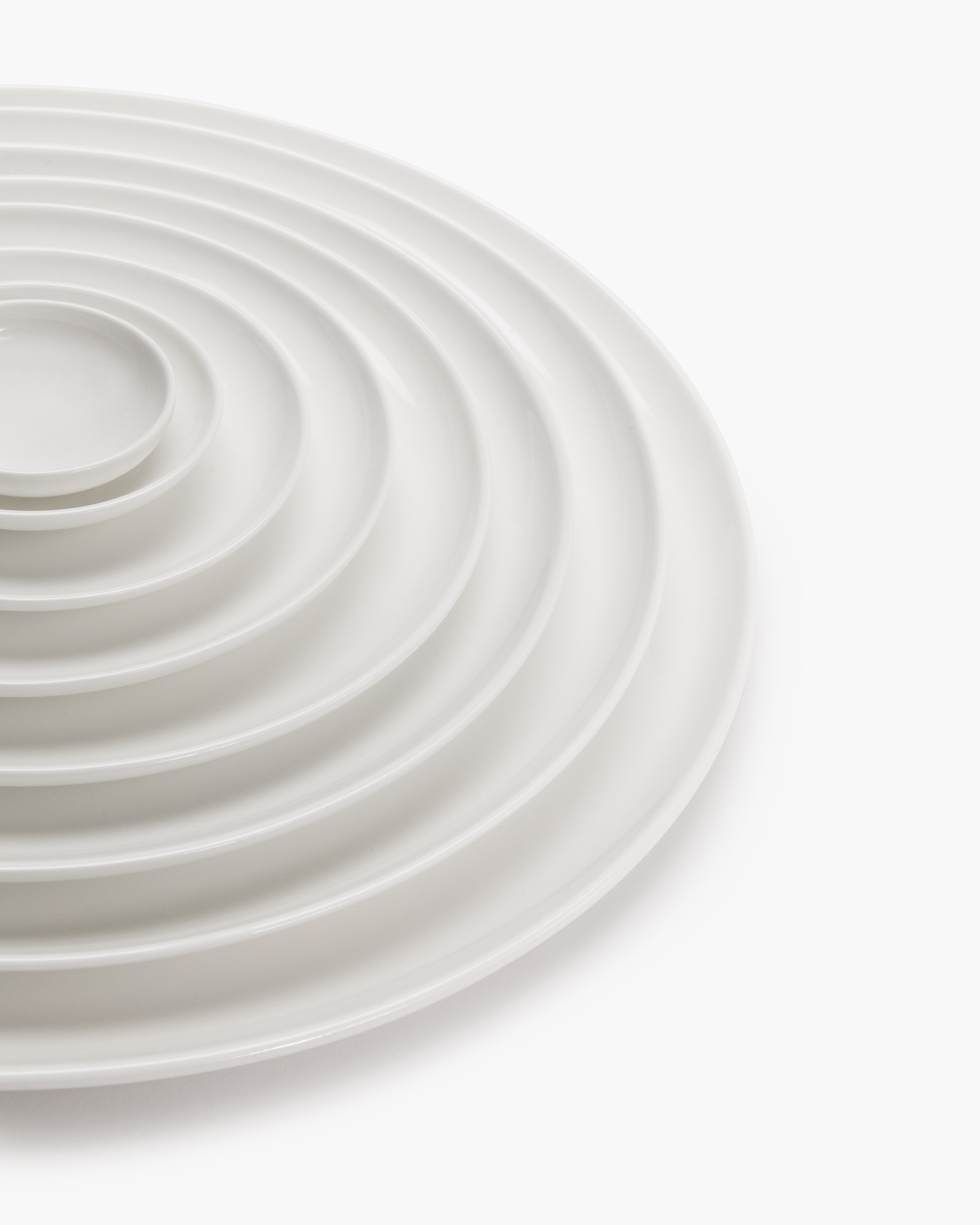 BASE Low plate L, white